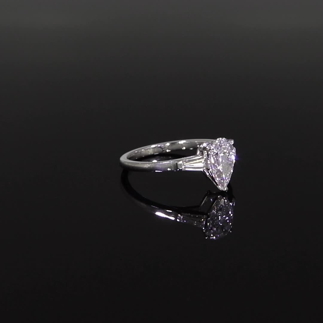 1.20CT Diamond Solitaire Ring<br /> Platinum Regency Setting