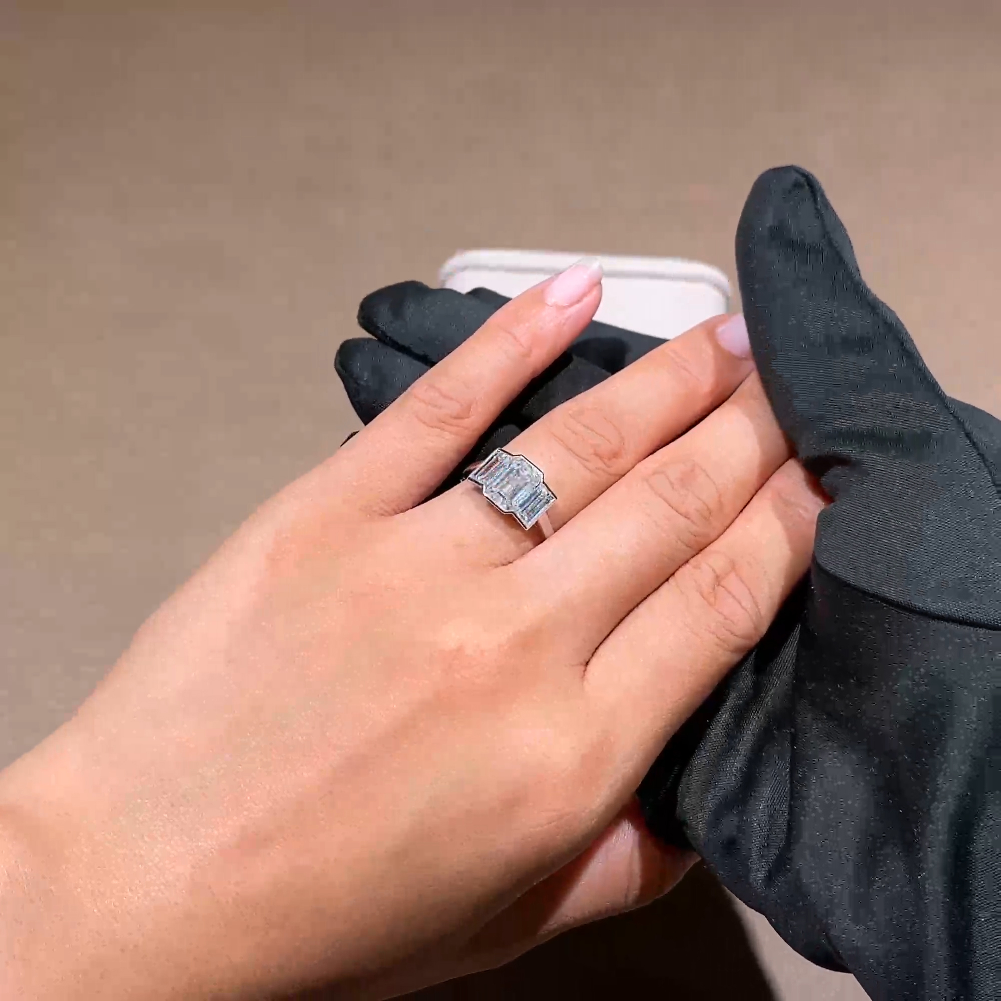 Kingdom 3.58ct Diamond Three Stone Ring in Platinum