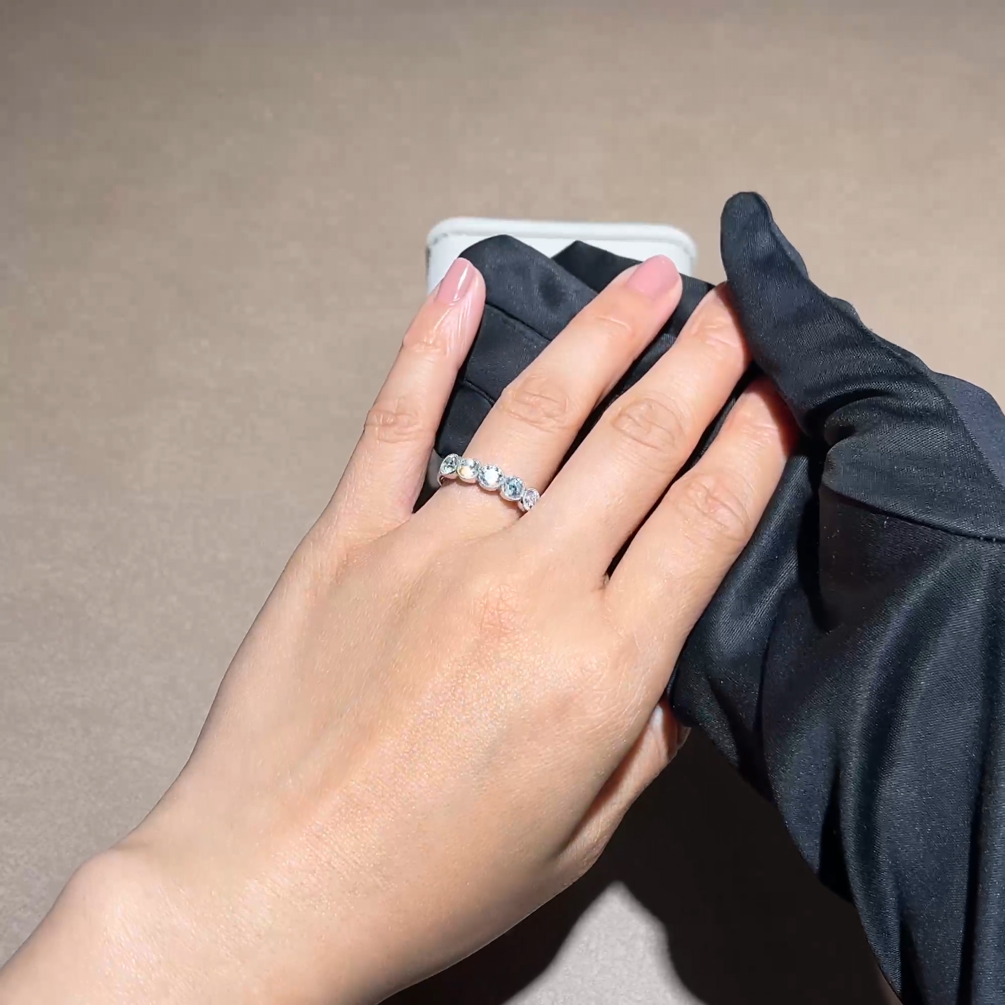 Brilliant Cut 1.56ct Diamond Five Stone Ring in 18ct White Gold