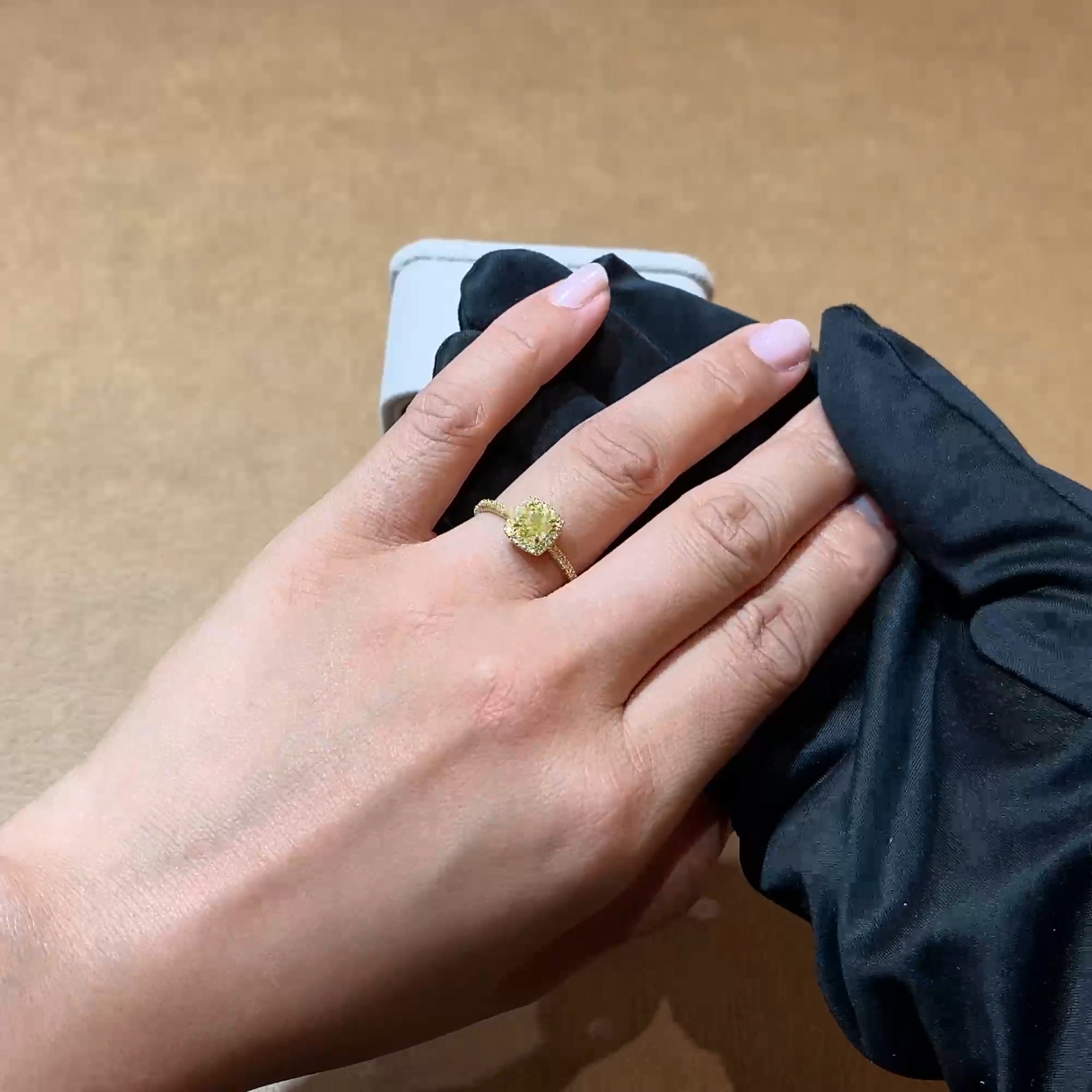 Celestial 0.70ct Fancy Yellow Diamond Cluster Ring in 18ct Yellow Gold