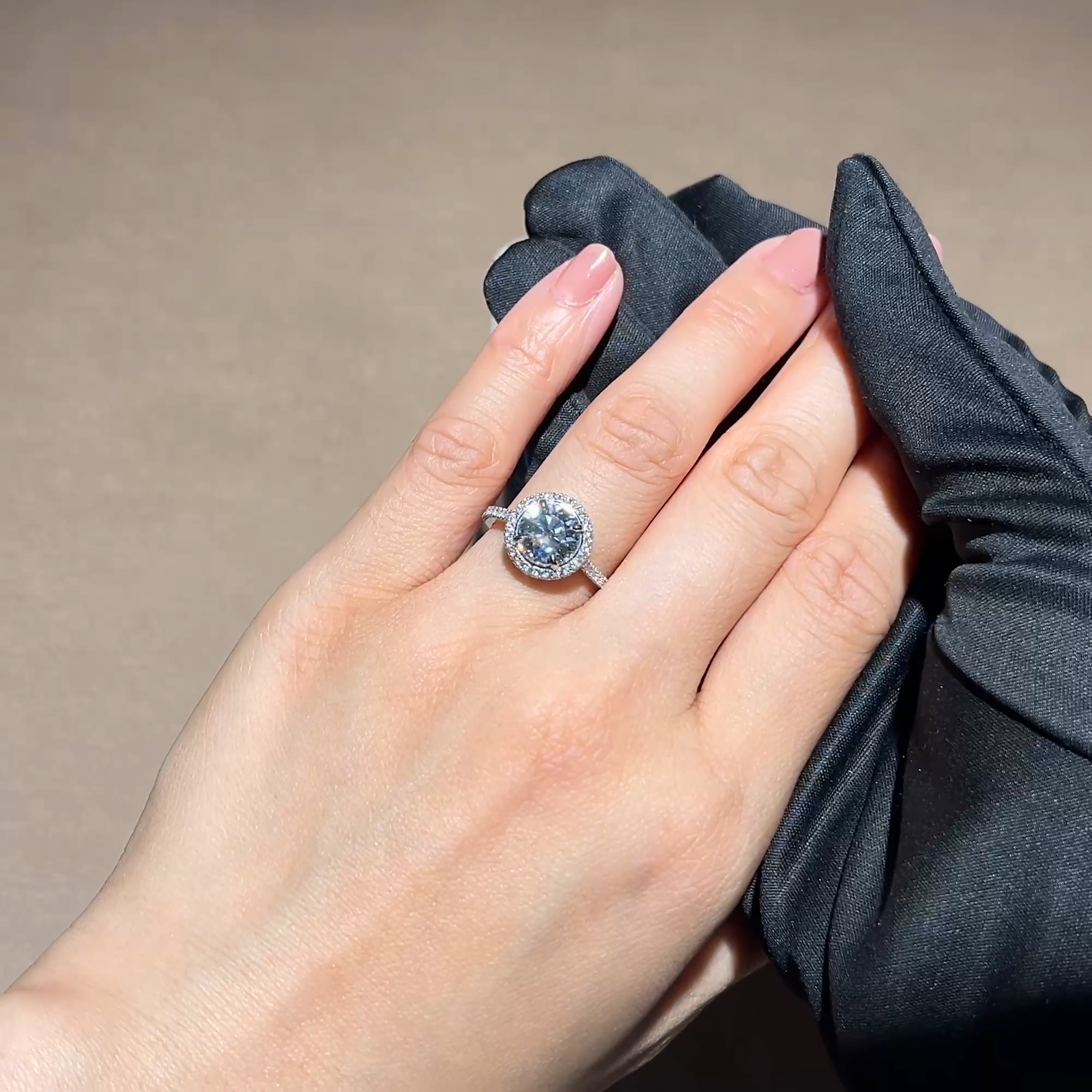 Celestial Brilliant Cut 2.08ct Type IIA Diamond Cluster Ring in Platinum