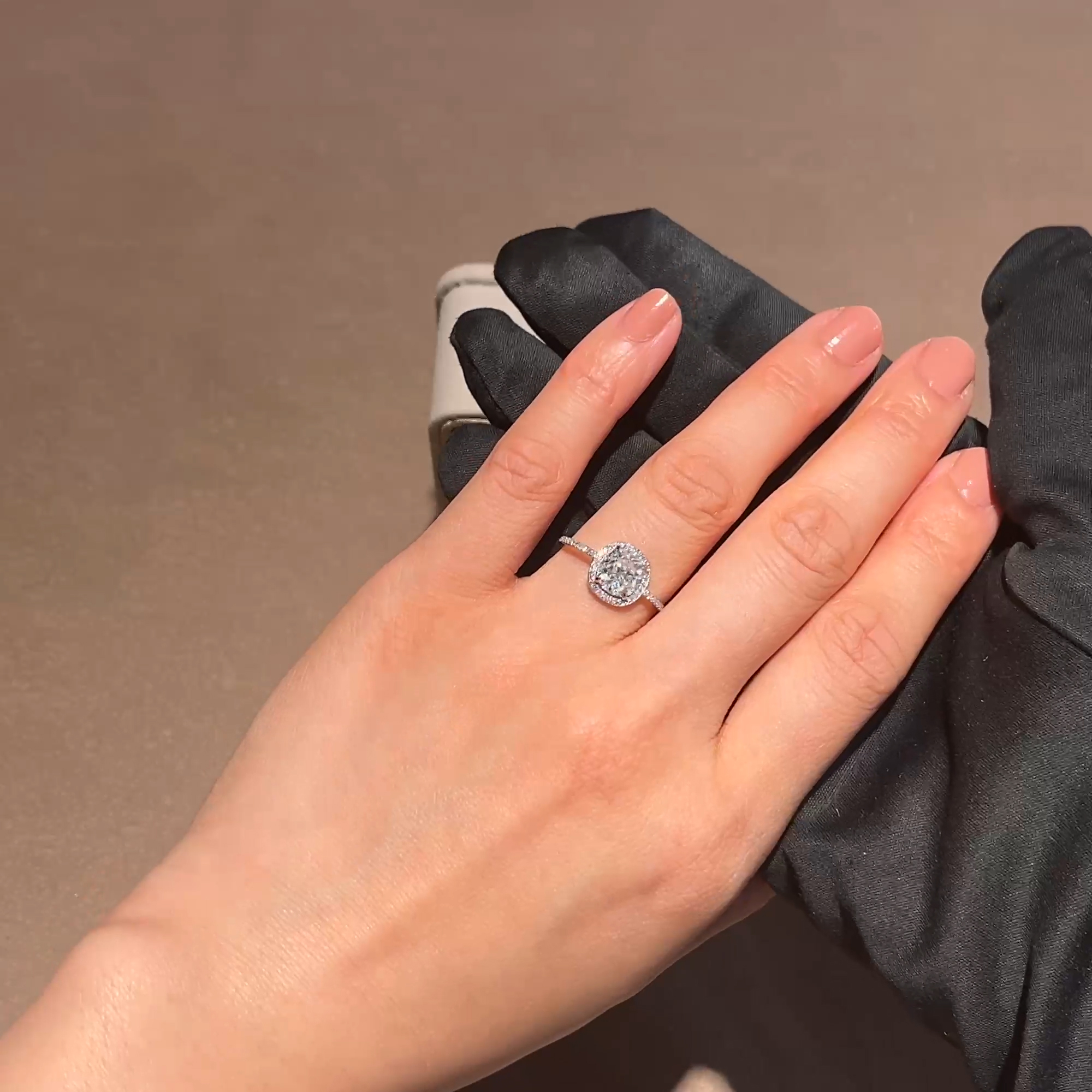 Old Cut 1.66ct Diamond Cluster Ring in 18ct White Gold