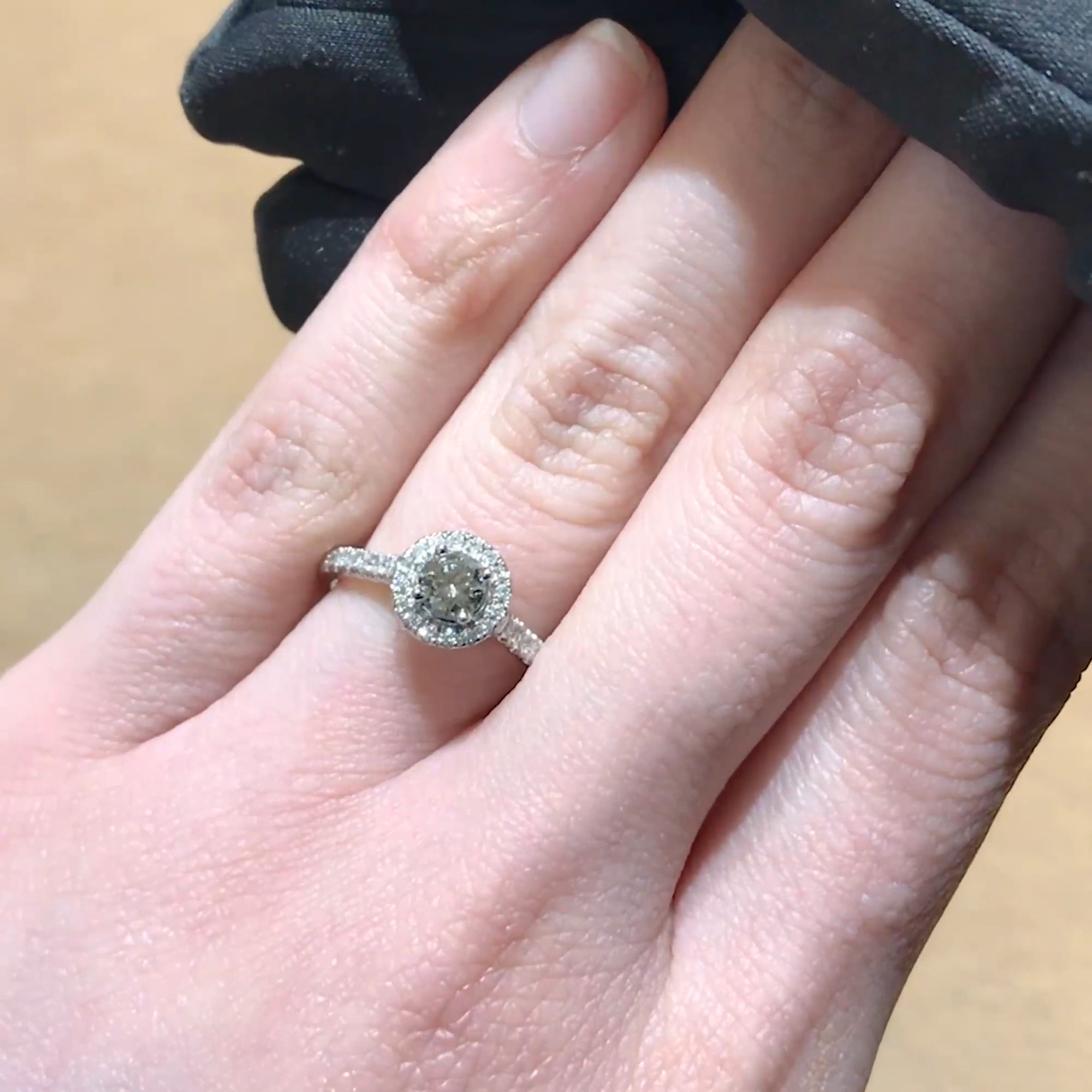 Celestial 0.33ct Brilliant Cut Diamond Cluster Ring in Platinum