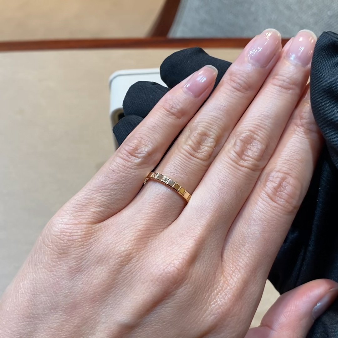 Chopard Ice Cube Diamond Ring 0.01ct in 18ct Rose Gold