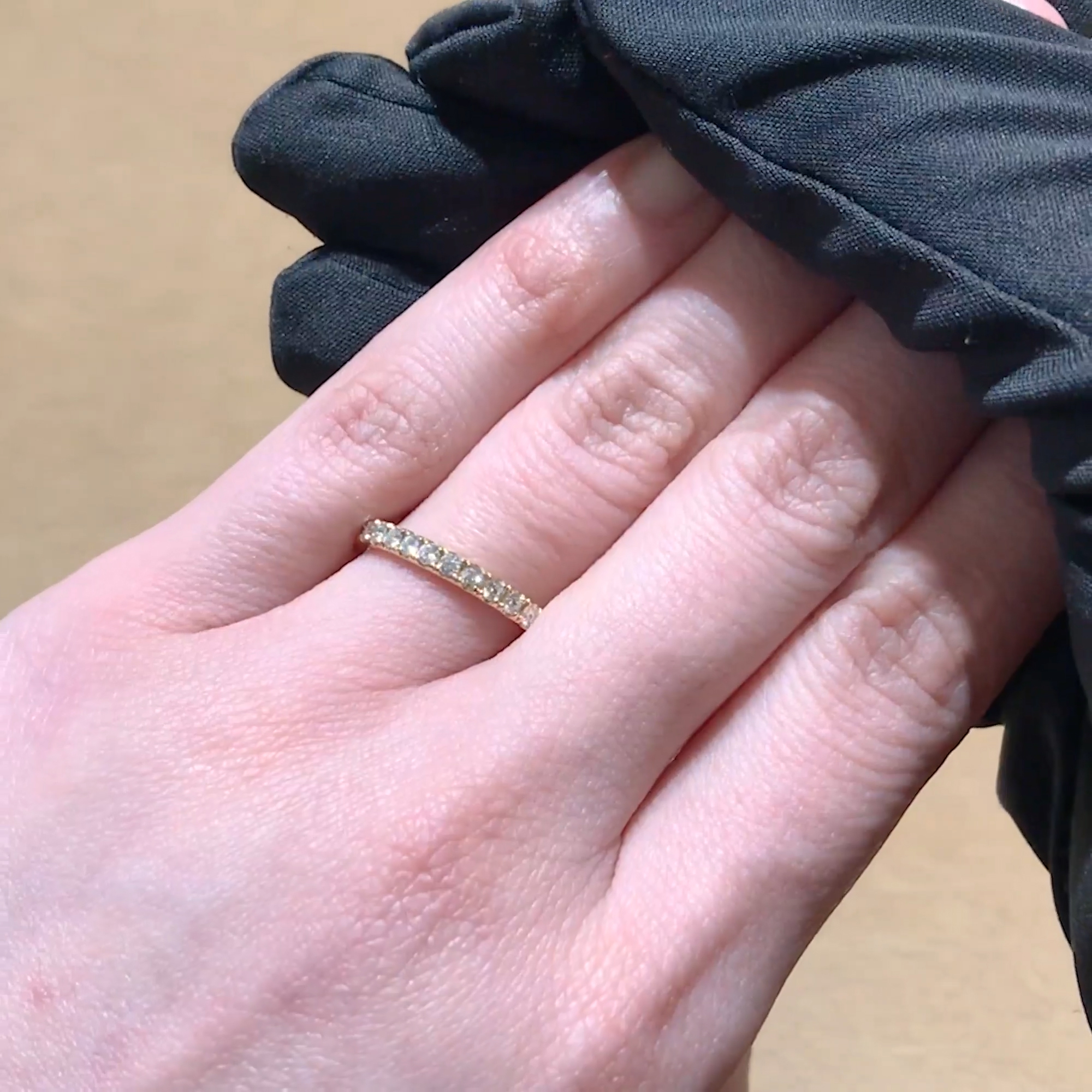 Brilliant Cut Diamond Half Eternity Ring 0.43ct in 18ct Yellow Gold