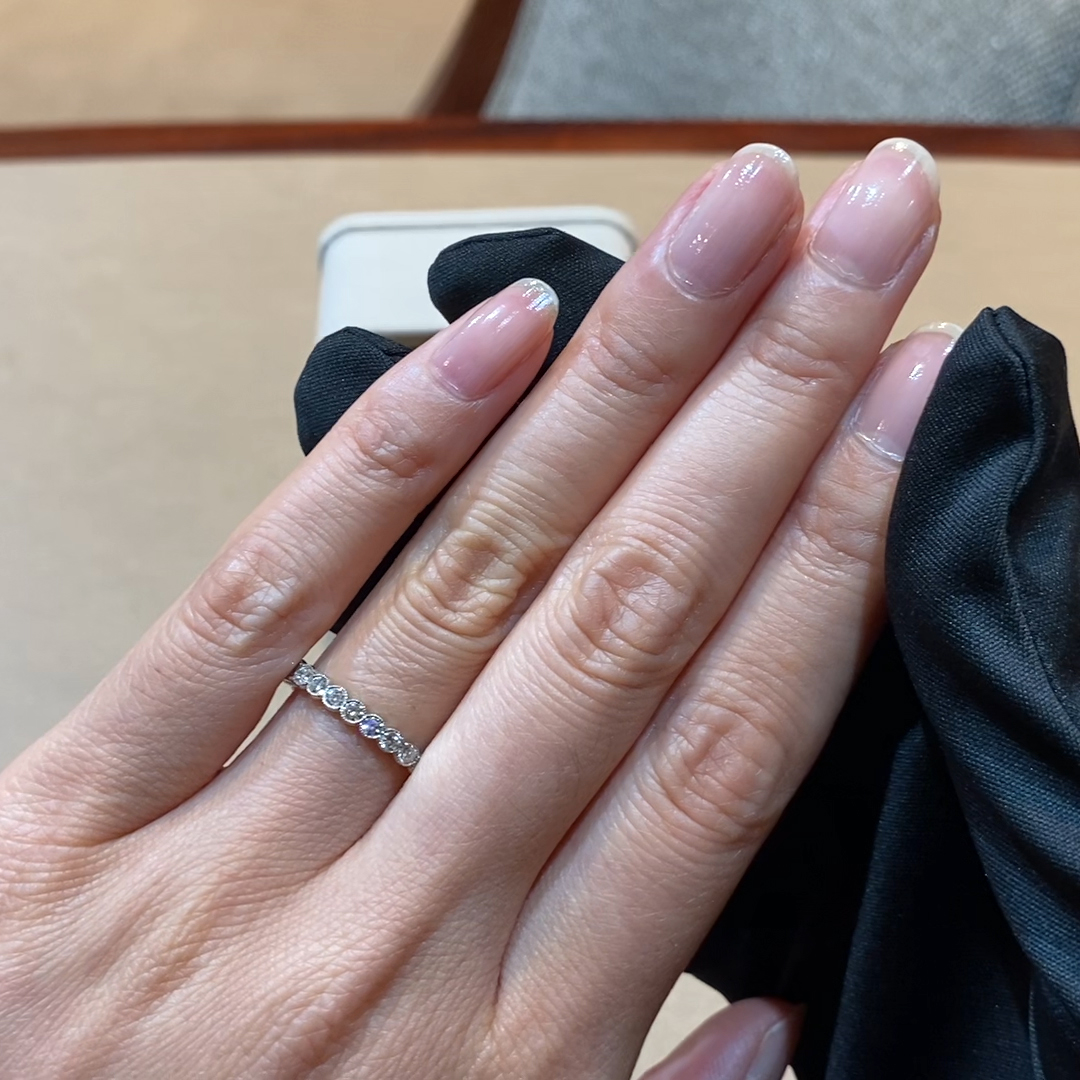 Diamond Dot 0.98ct Full Eternity Ring in Platinum