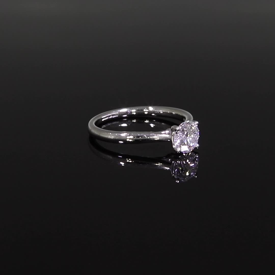 1.00CT Diamond Solitaire Ring<br /> Platinum Gaia Setting