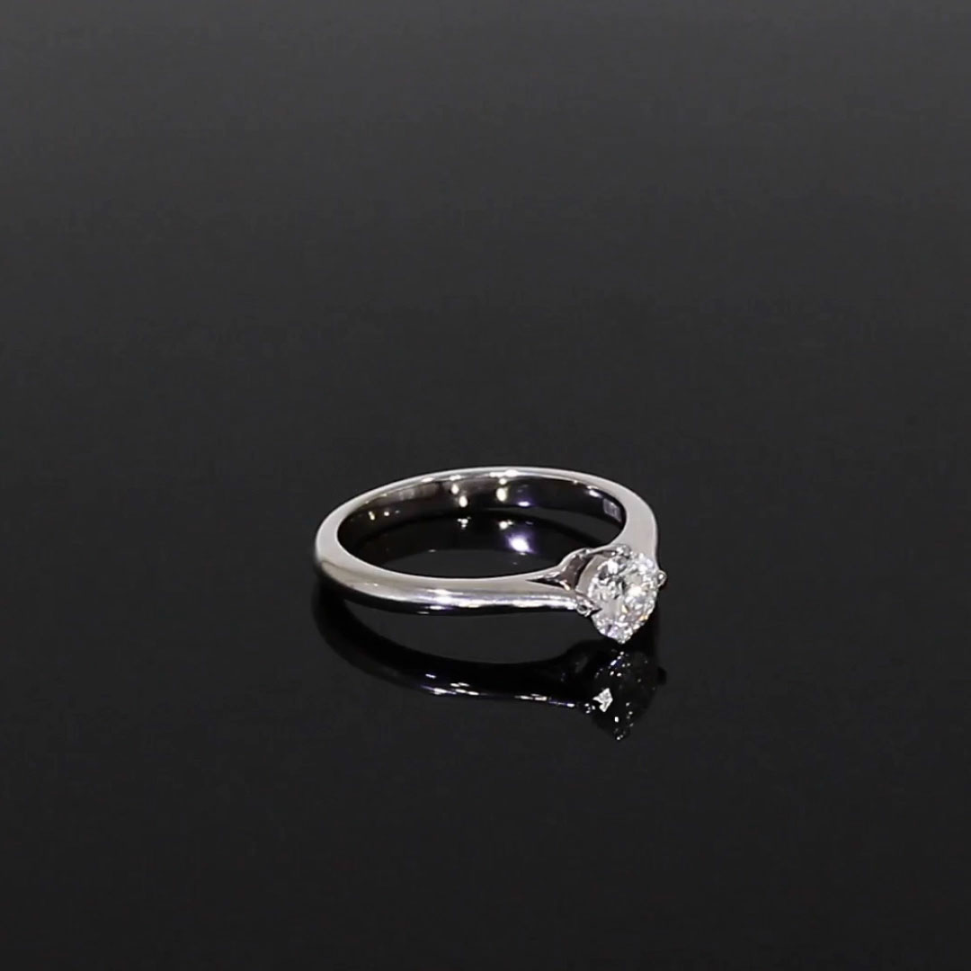0.51CT Diamond Solitaire Ring<br /> Platinum Windsor Setting