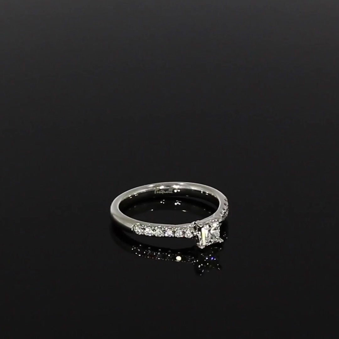 0.30CT Diamond Solitaire Ring<br /> Platinum Celestial Setting