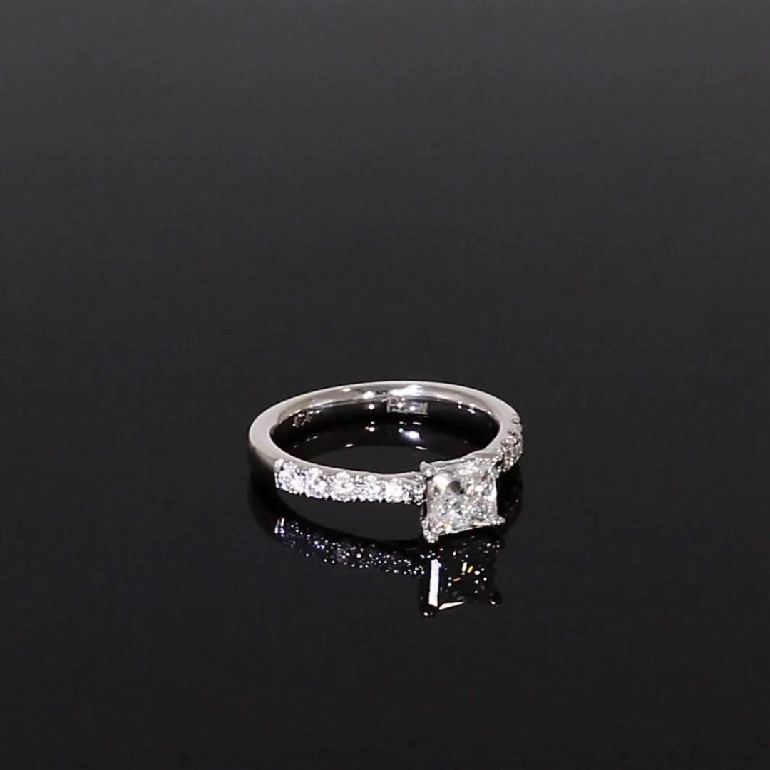 0.70CT Diamond Solitaire Ring<br /> Platinum Celestial Setting