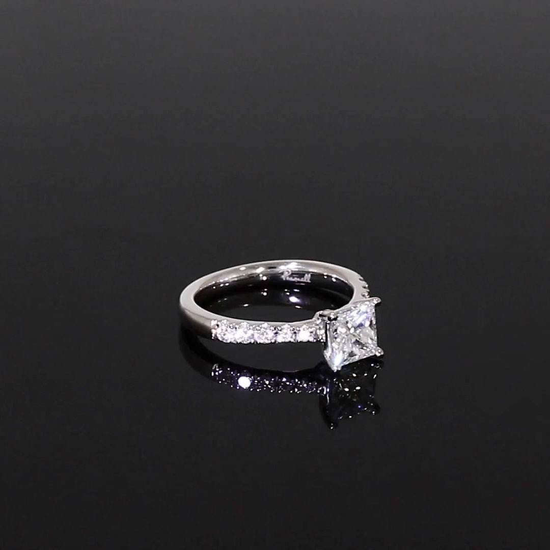 1.04CT Diamond Solitaire Ring<br /> Platinum Celestial Setting