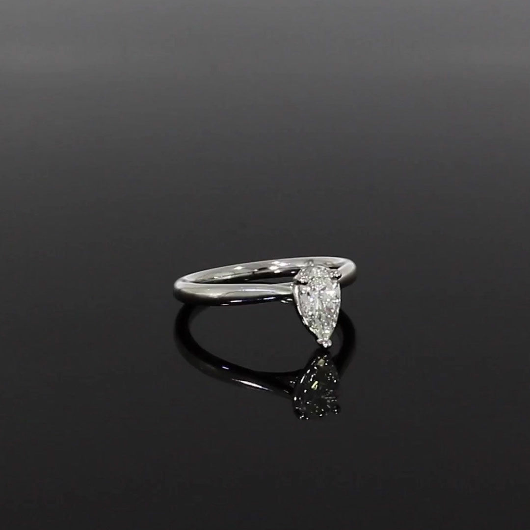 0.72CT Diamond Solitaire Ring<br /> Platinum Gaia Setting