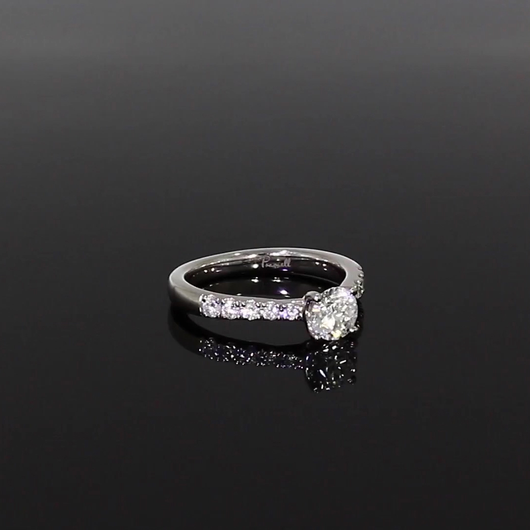 0.70CT Diamond Solitaire Ring<br /> Platinum Celestial Setting