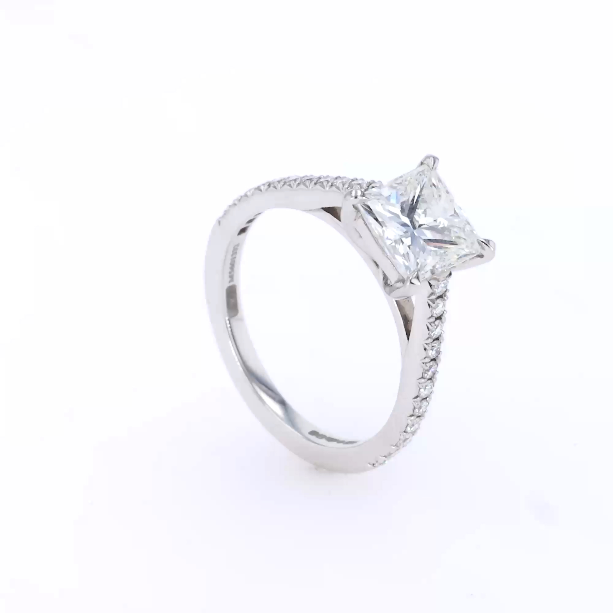 Aurora 2.04ct Princess Cut Diamond Ring in Platinum