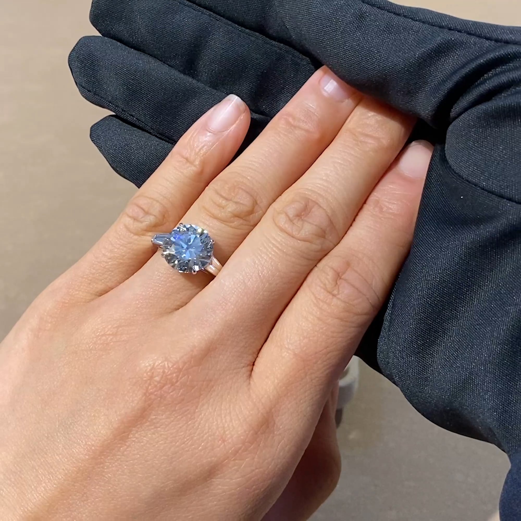 Regency 5.08ct Brilliant Cut Diamond Ring in Platinum