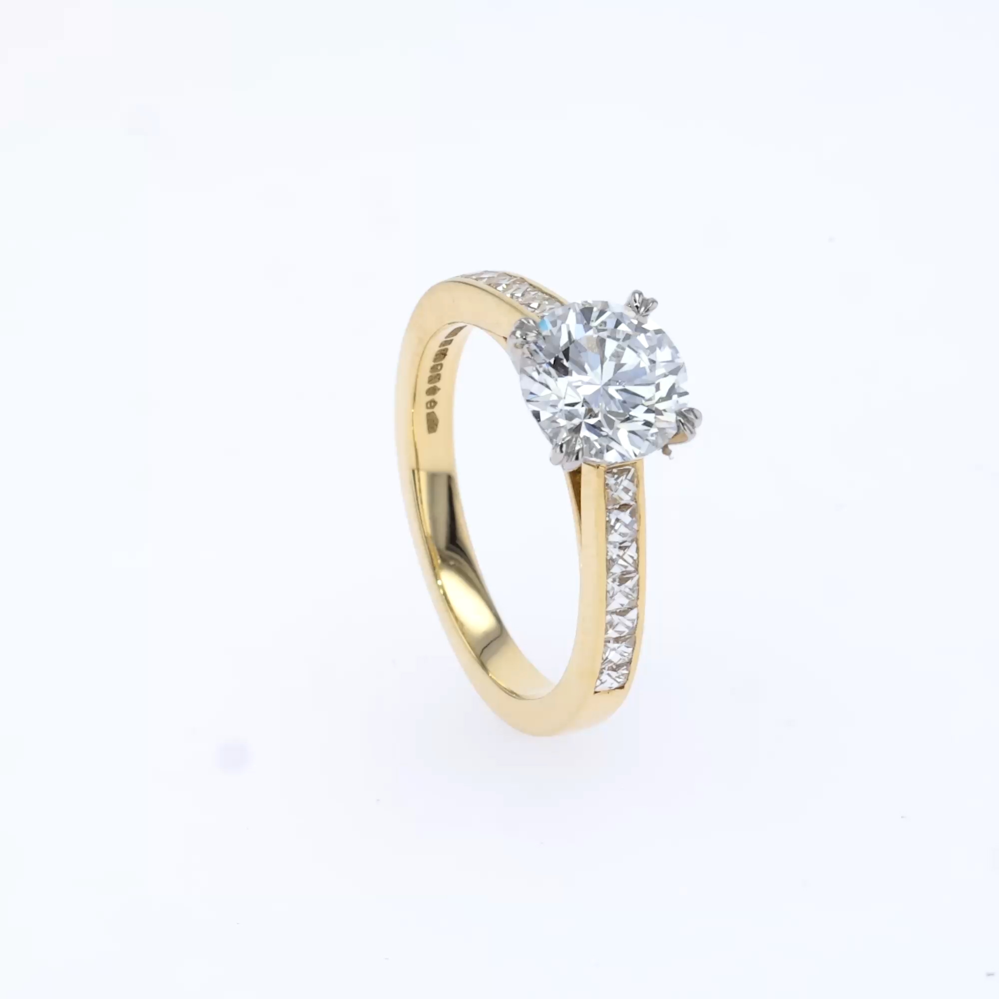 Gatsby 1.70ct Brilliant Cut Diamond Ring in 18ct Yellow Gold
