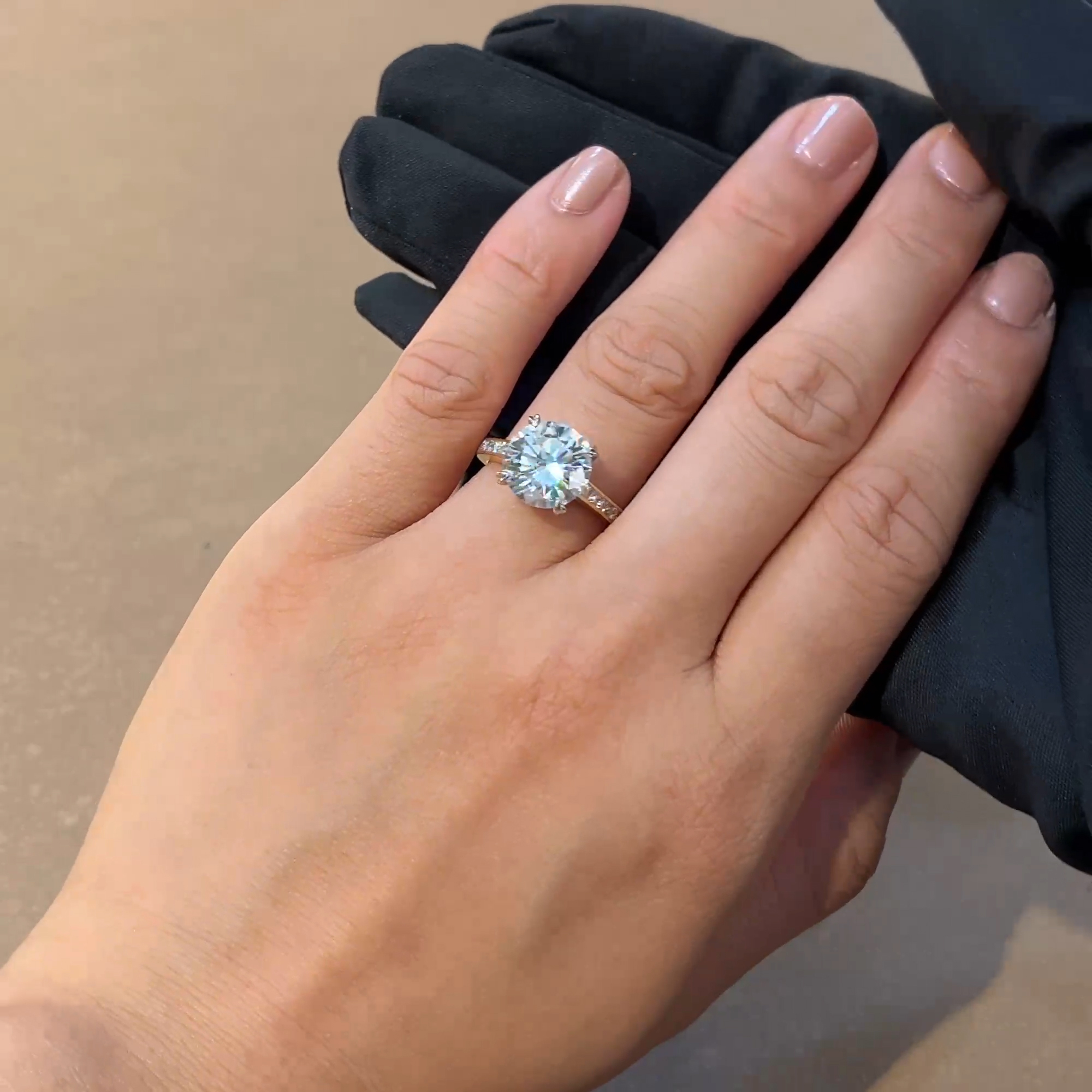 Gatsby 4.12ct Brilliant Cut  Diamond Ring in 18ct Yellow Gold