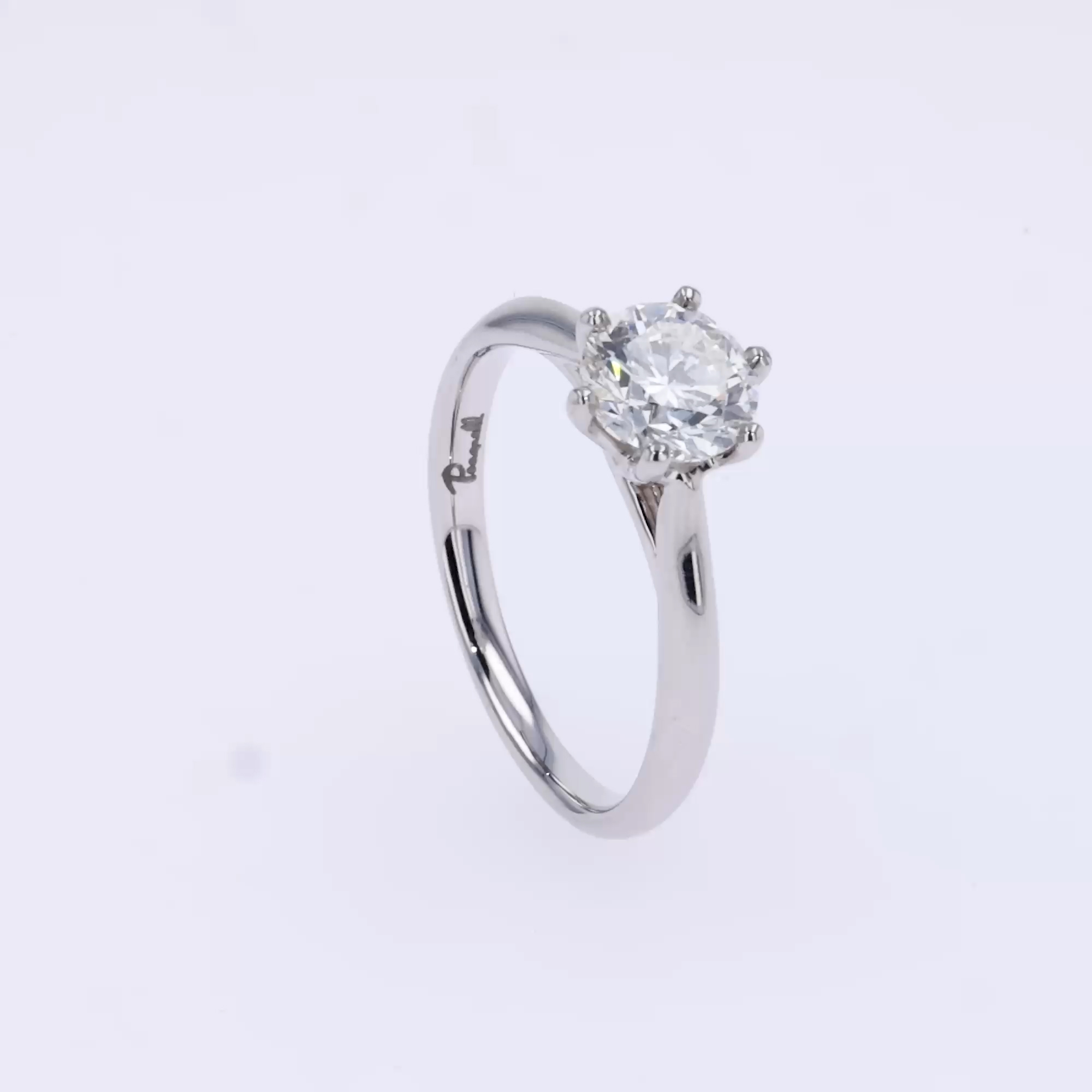 Classic Six-Claw 1.20ct Brilliant Cut Diamond Ring in Platinum
