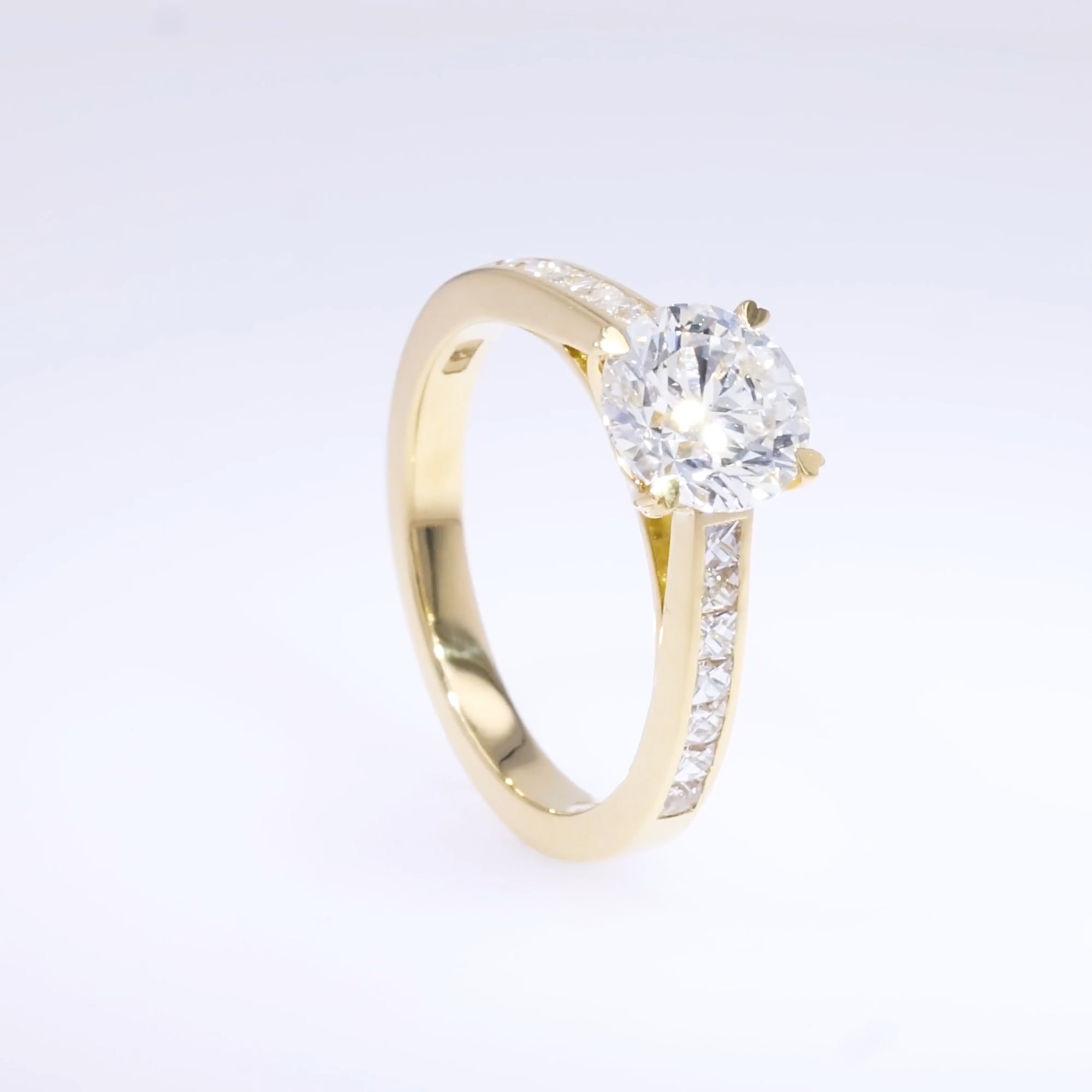 Gatsby 1.70ct Brilliant Cut Diamond Ring in 18ct Yellow Gold