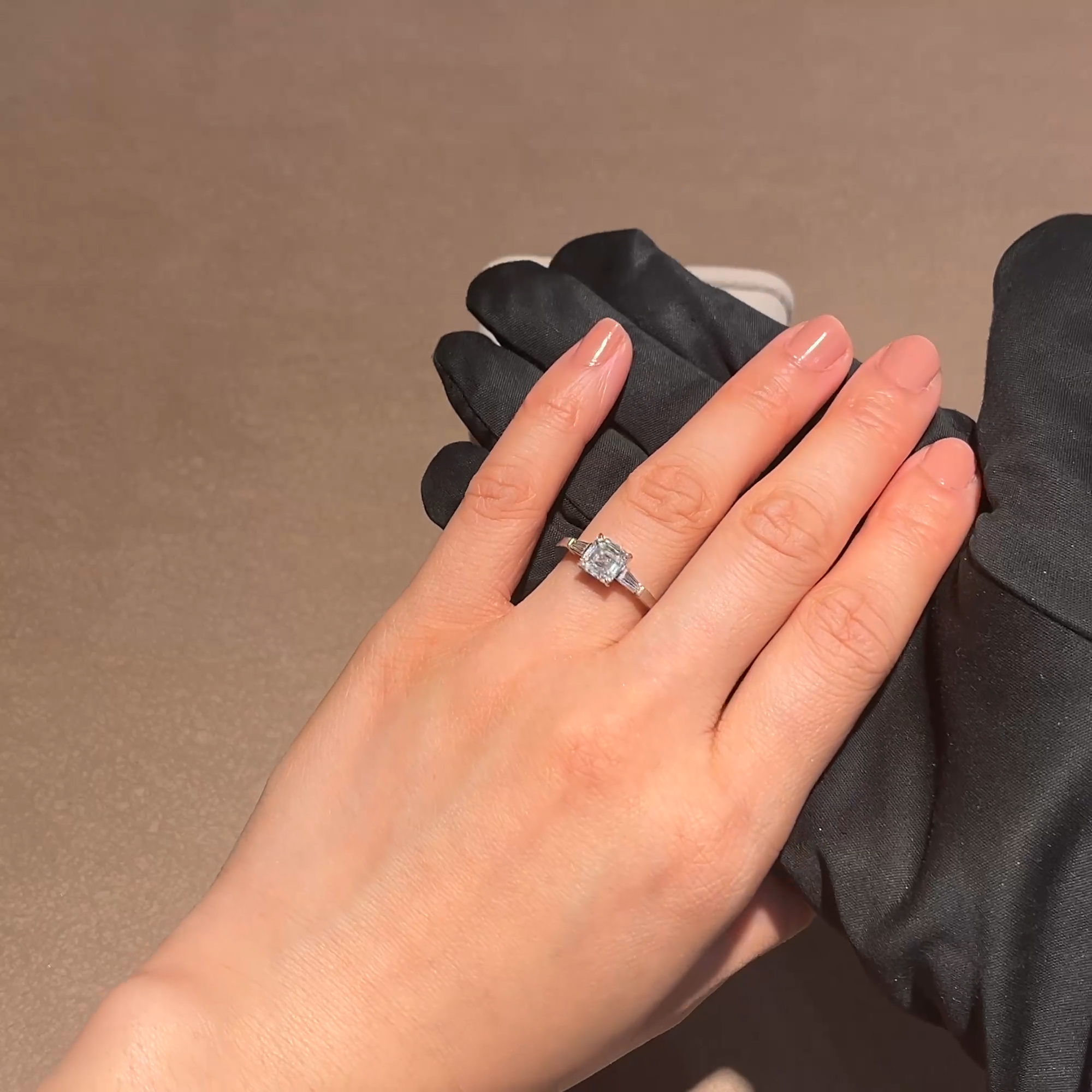 Regency 1.51ct Asscher Cut Diamond Ring in Platinum