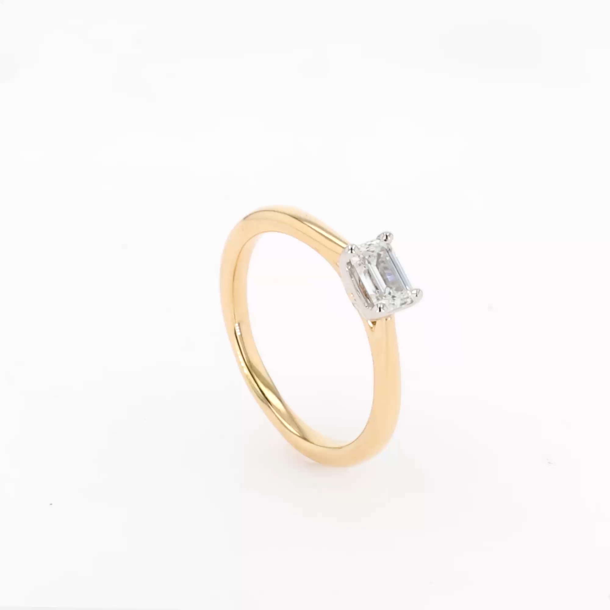 Gaia 0.50ct Diamond Ring in 18ct Yellow Gold and Platinum