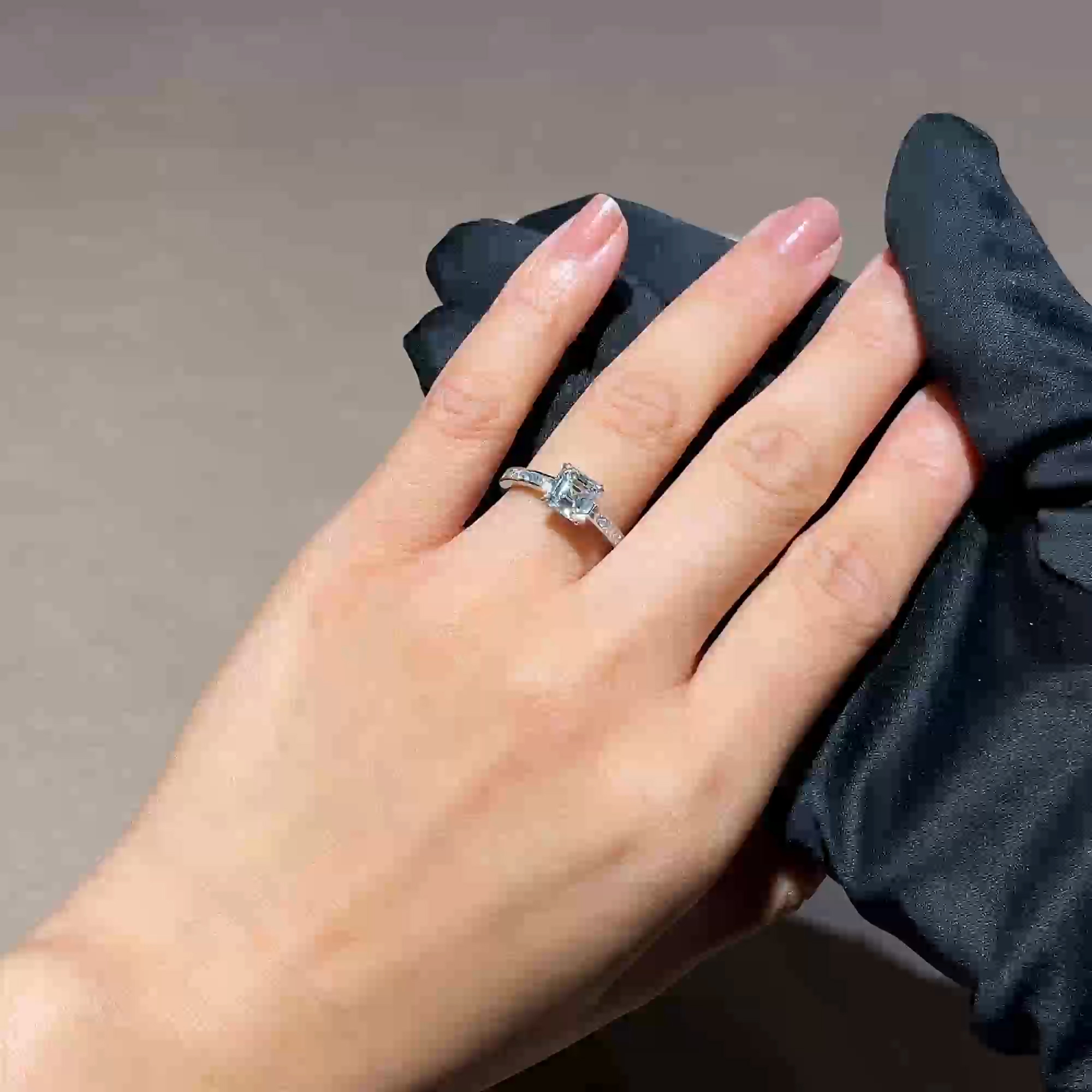 Gatsby 1.50ct Asscher Cut Diamond Ring in Platinum