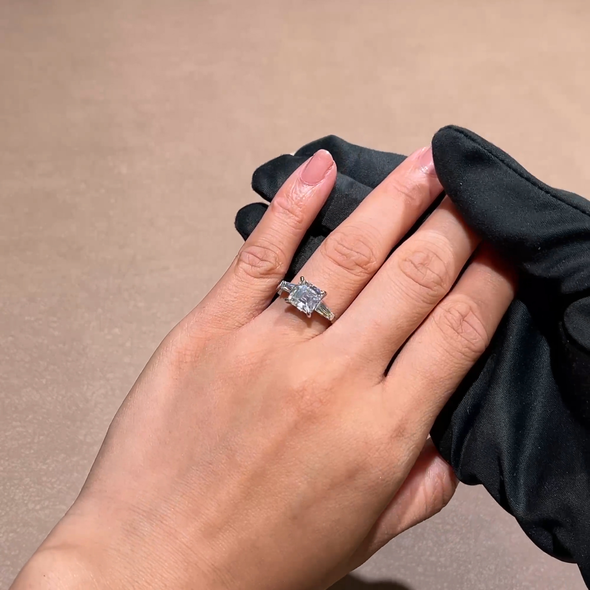 Regency 2.50ct Asscher Cut Diamond Ring in Platinum