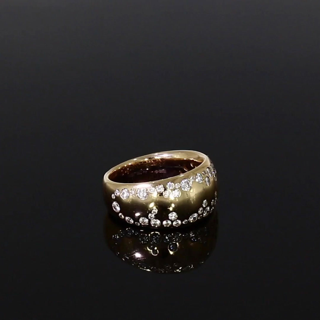 Diamond Dress Ring 1.05ct in Rose Gold