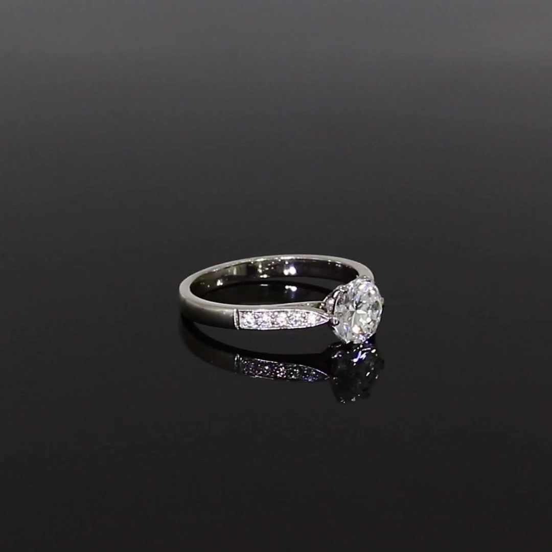 Inspired 0.99ct Diamond Solitaire Ring in Platinum