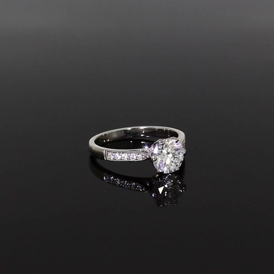 Inspired 1.33ct Diamond Solitaire Ring in Platinum