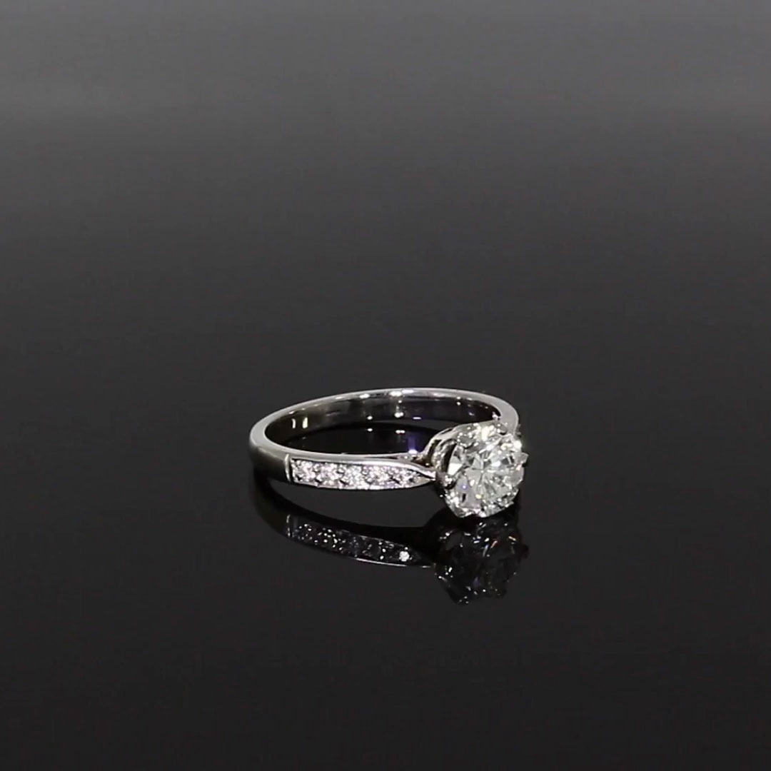  Inspired 1.07ct Diamond Solitaire Ring in Platinum