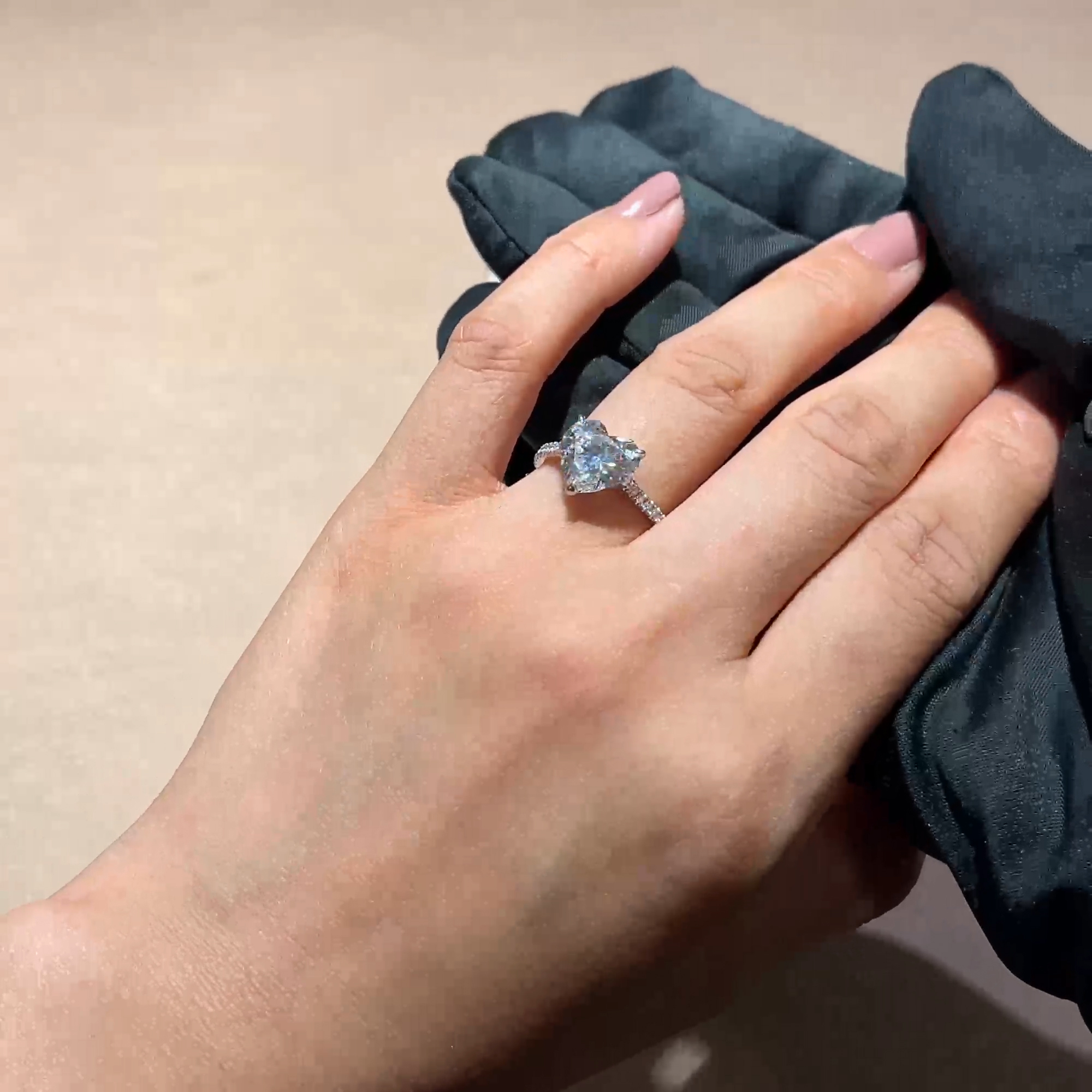Aurora 3.22ct Heart-shaped Diamond Ring in Platinum