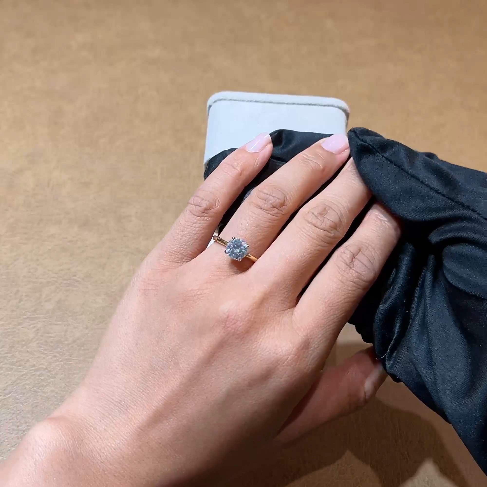 Classic 1.50ct Diamond Solitaire Ring in 18ct Yellow Gold and Platinum