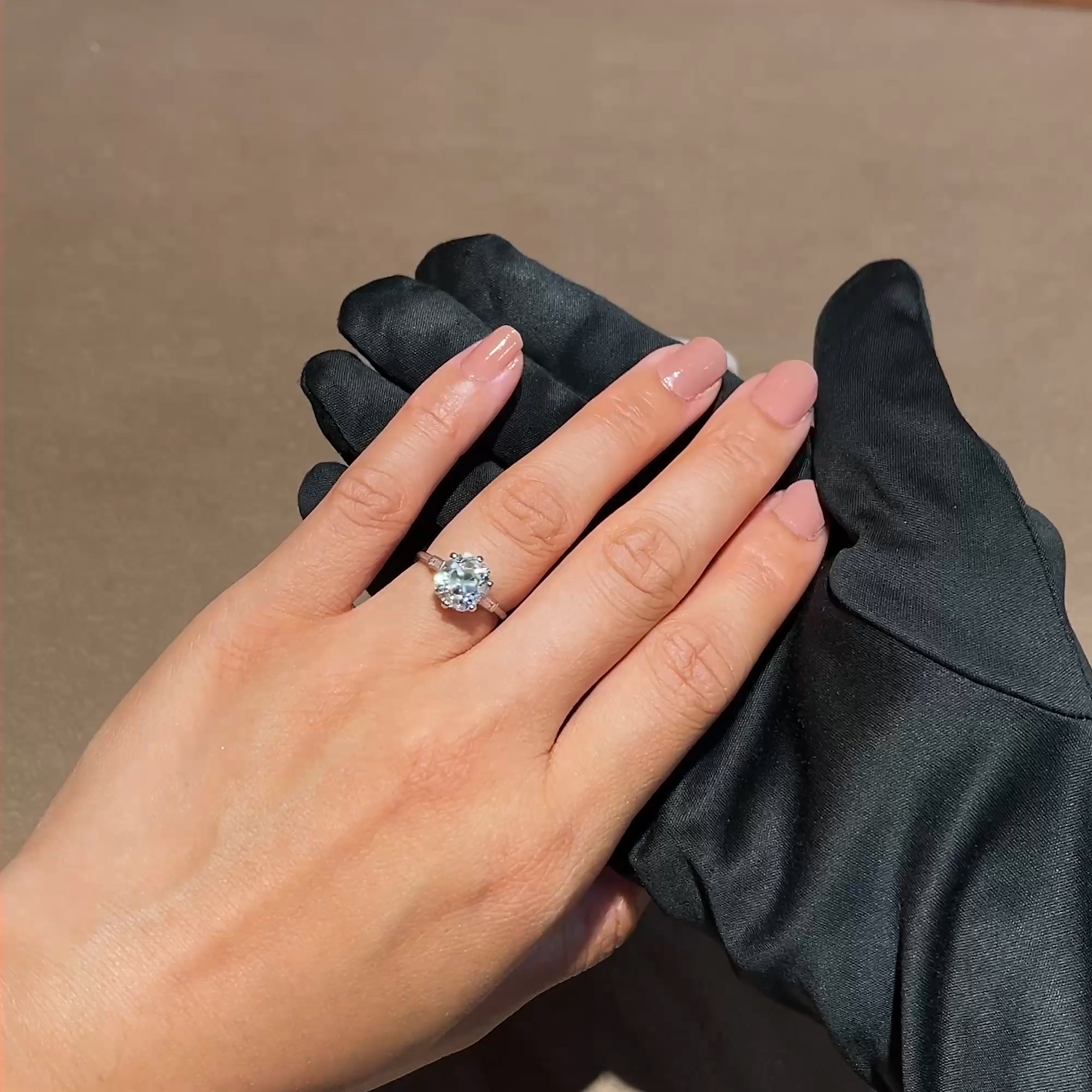 Art Deco Cartier Old Cut 3.01ct Diamond Ring in Platinum