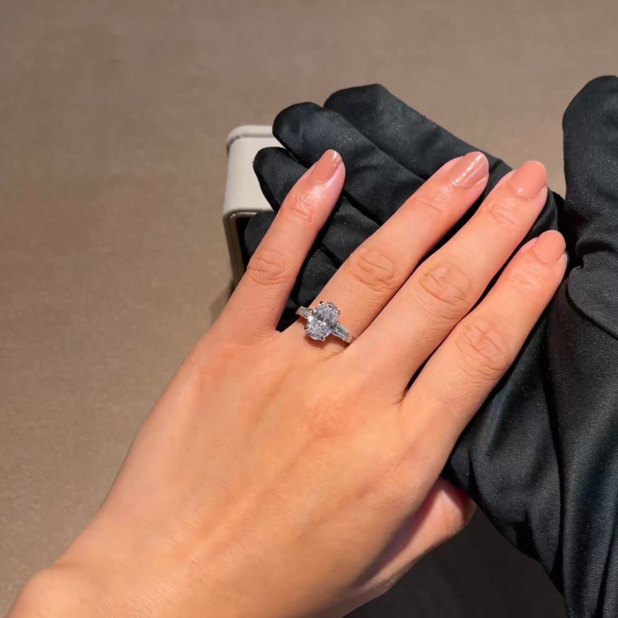 Regency Oval Cut 2.32ct Diamond Ring in Platinum