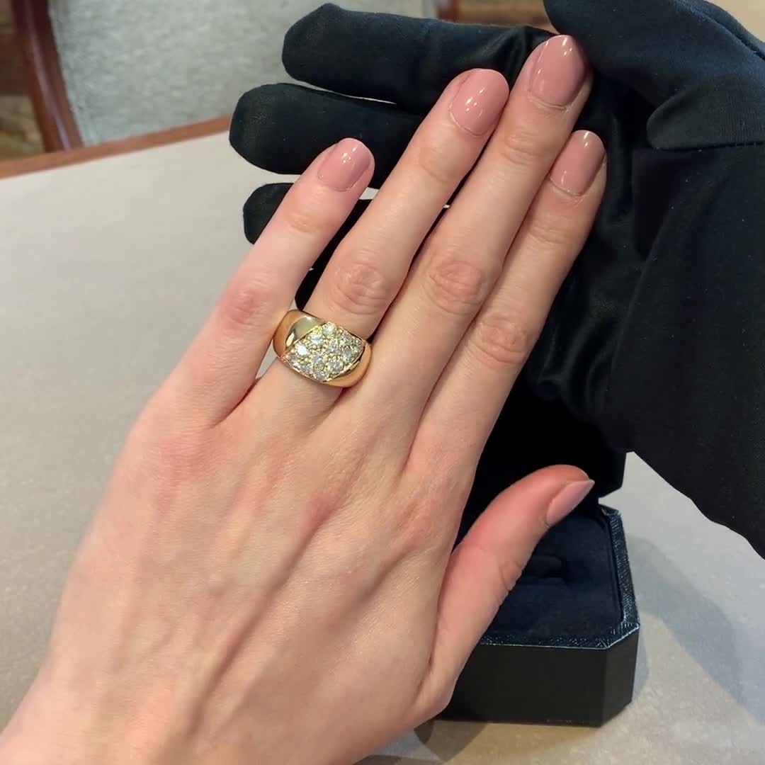 cartier canary diamond ring