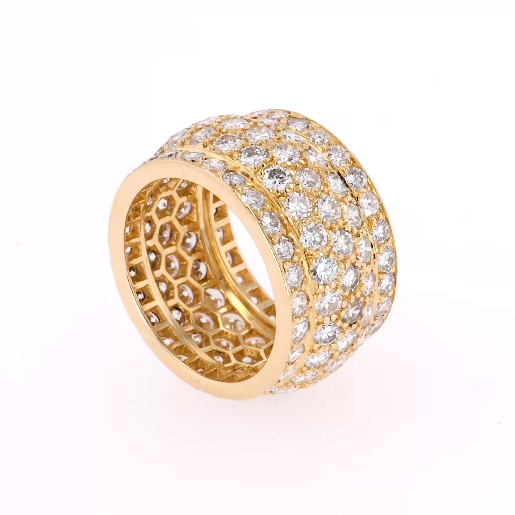Cartier 1990s Nigeria Collection 5.00ct Diamond Ring in 18ct Yellow Gold