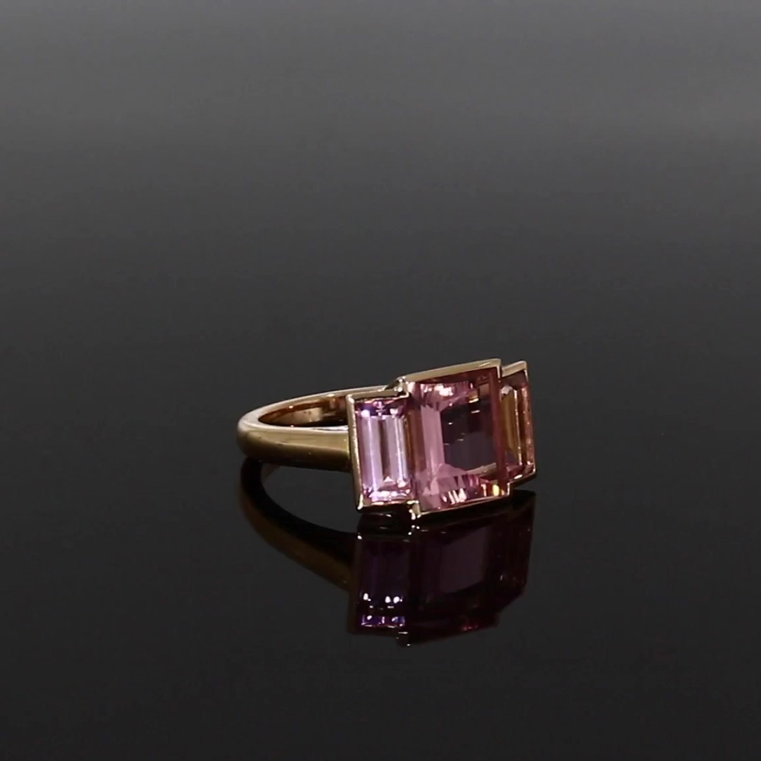 Kingdom Pink Tourmaline Ring 4.80ct in 18ct Rose Gold