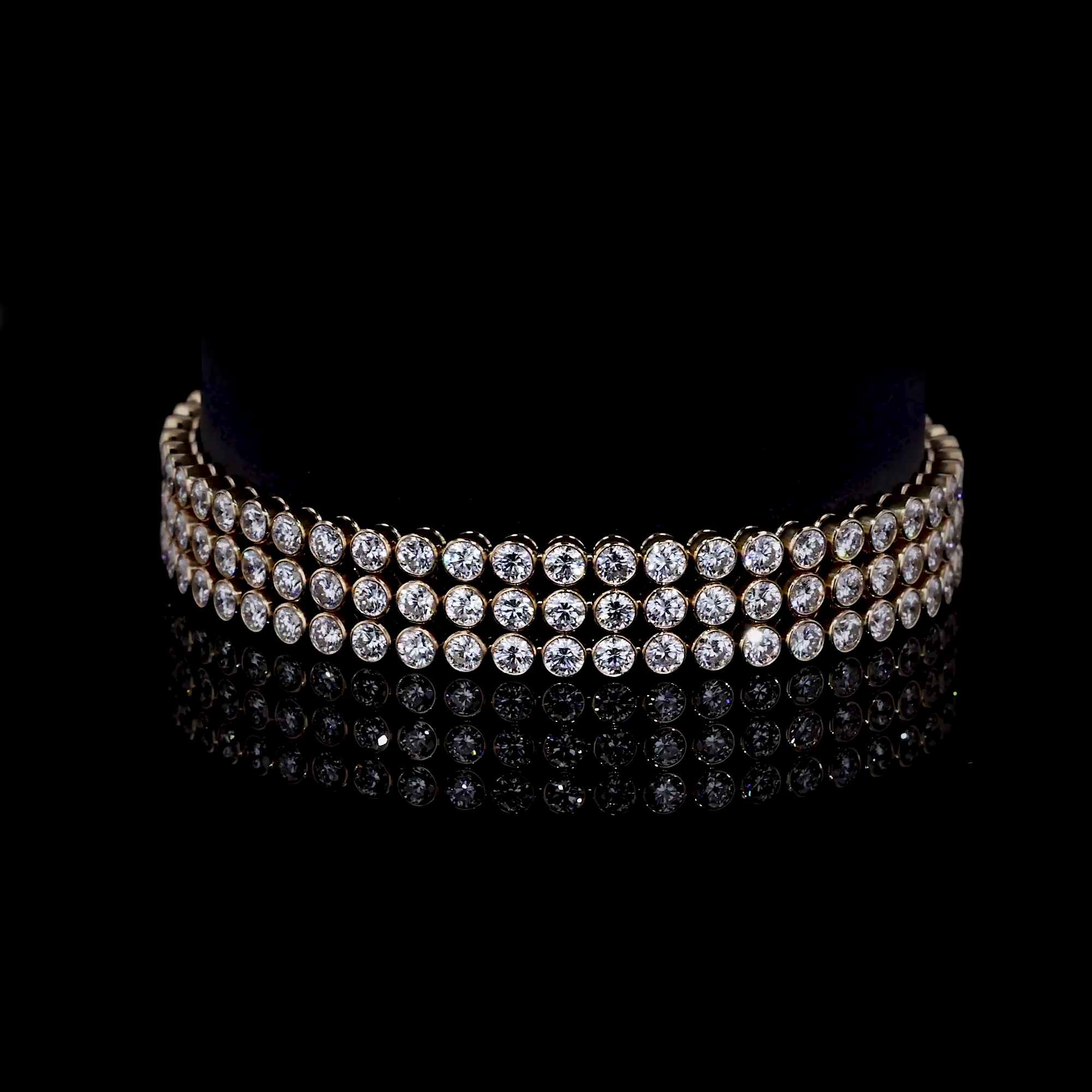 Brilliant Cut Diamond Bracelet 14.90ct in Yellow Gold