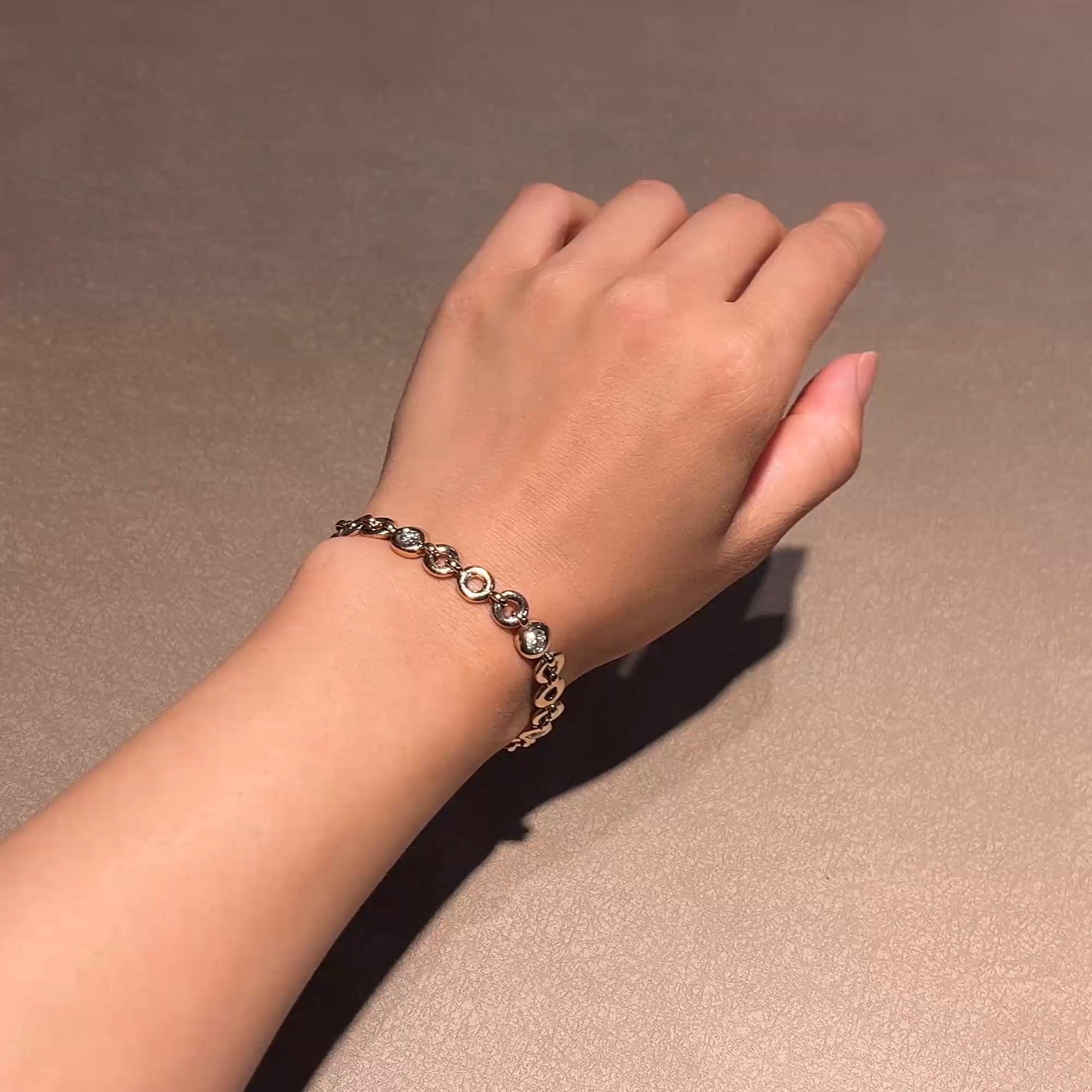 RockChain Five Stone Diamond Bracelet 1.50ct in 18ct Rose Gold