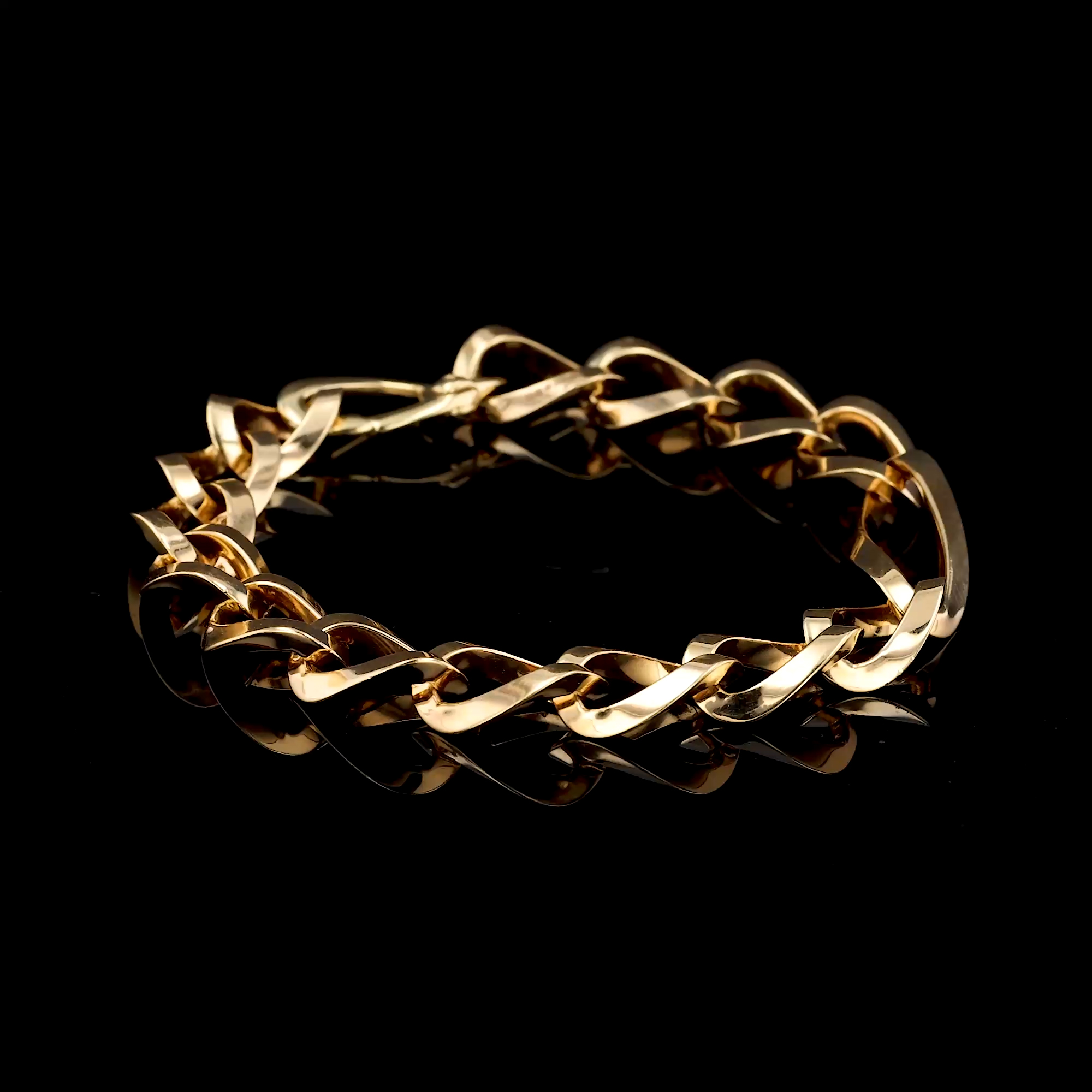 Open Link Gold Chain Bracelet in 18ct Yellow Gold