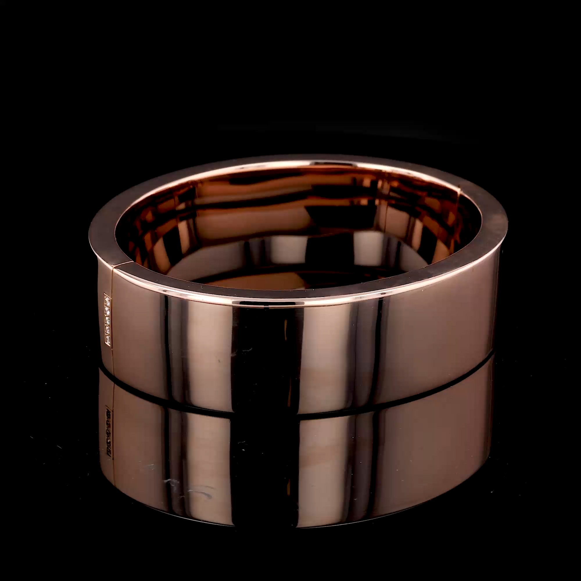 Blush Wide Bracelet in 18ct Rose Gold