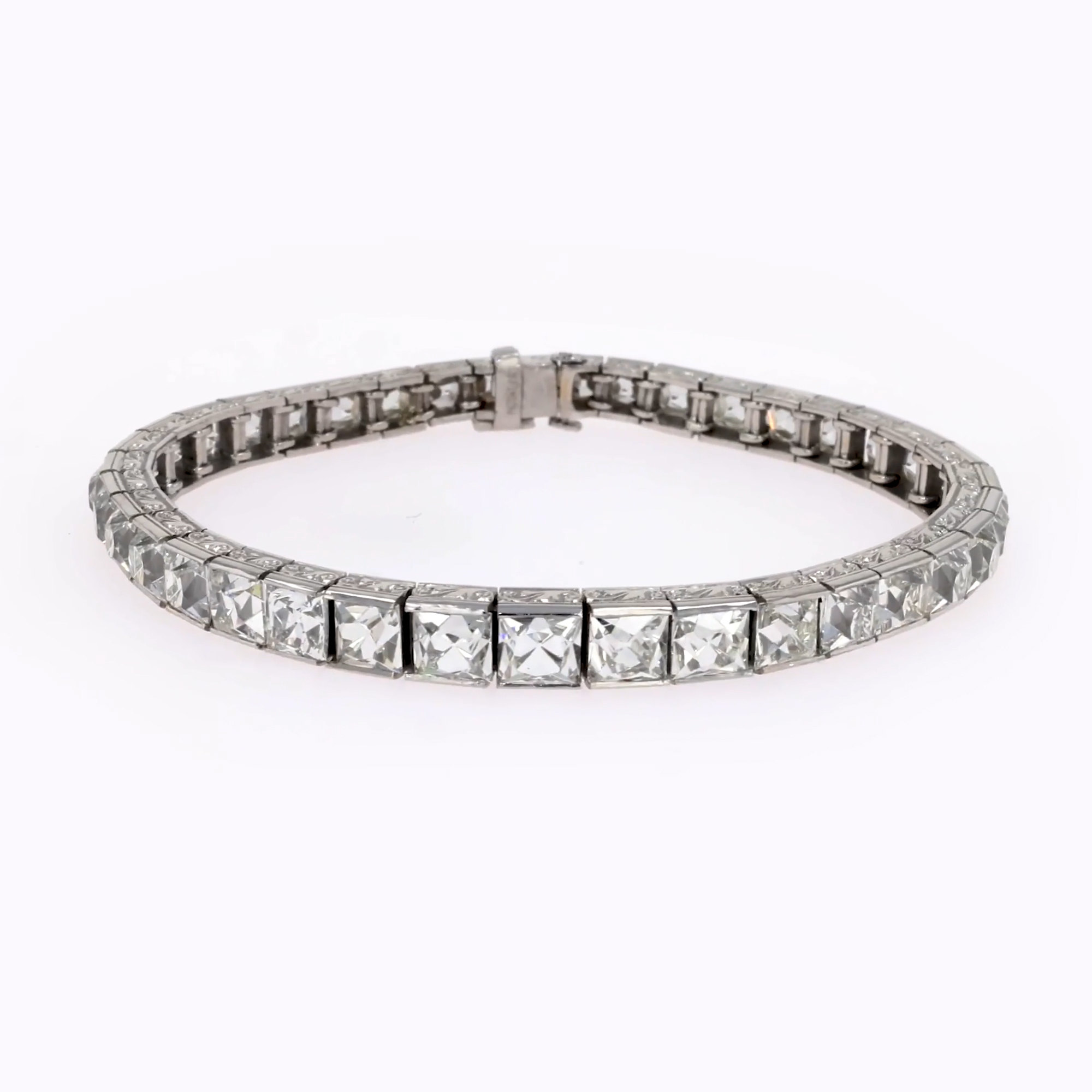 Belle Epoque Diamond Line Bracelet 20.75ct in Platinum
