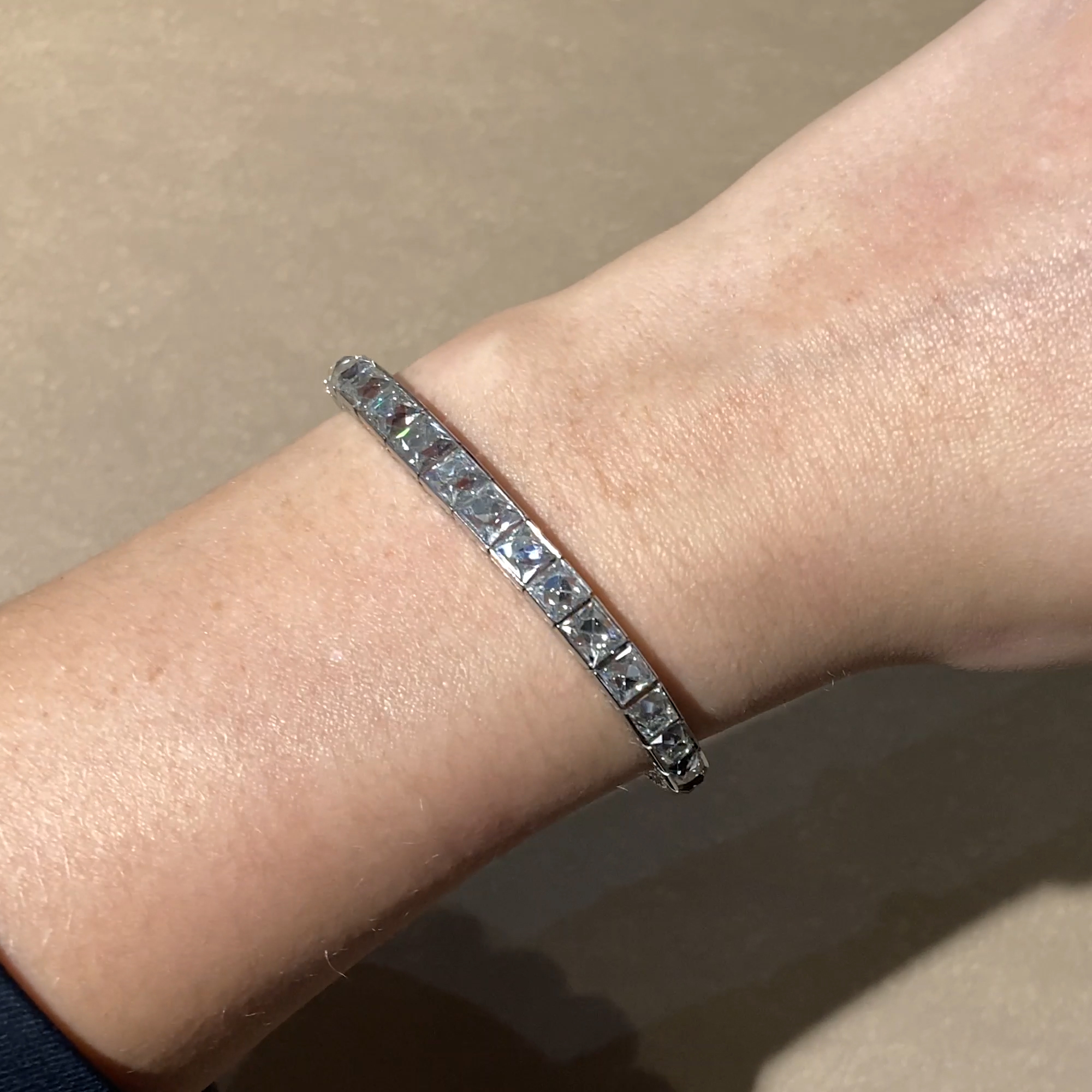 Belle Epoque Diamond Line Bracelet 20.75ct in Platinum