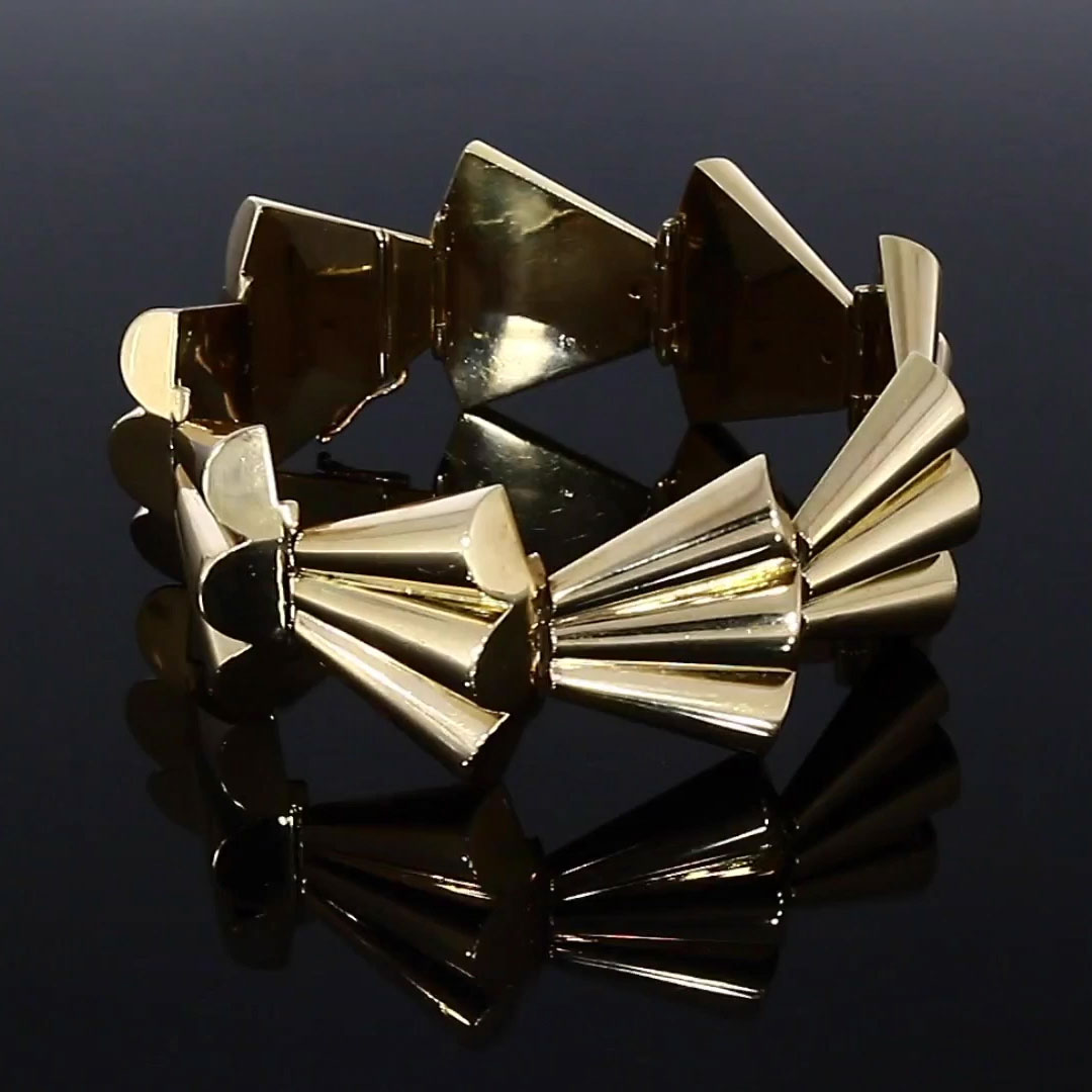 Retro French Bracelet in 18ct Rose Gold