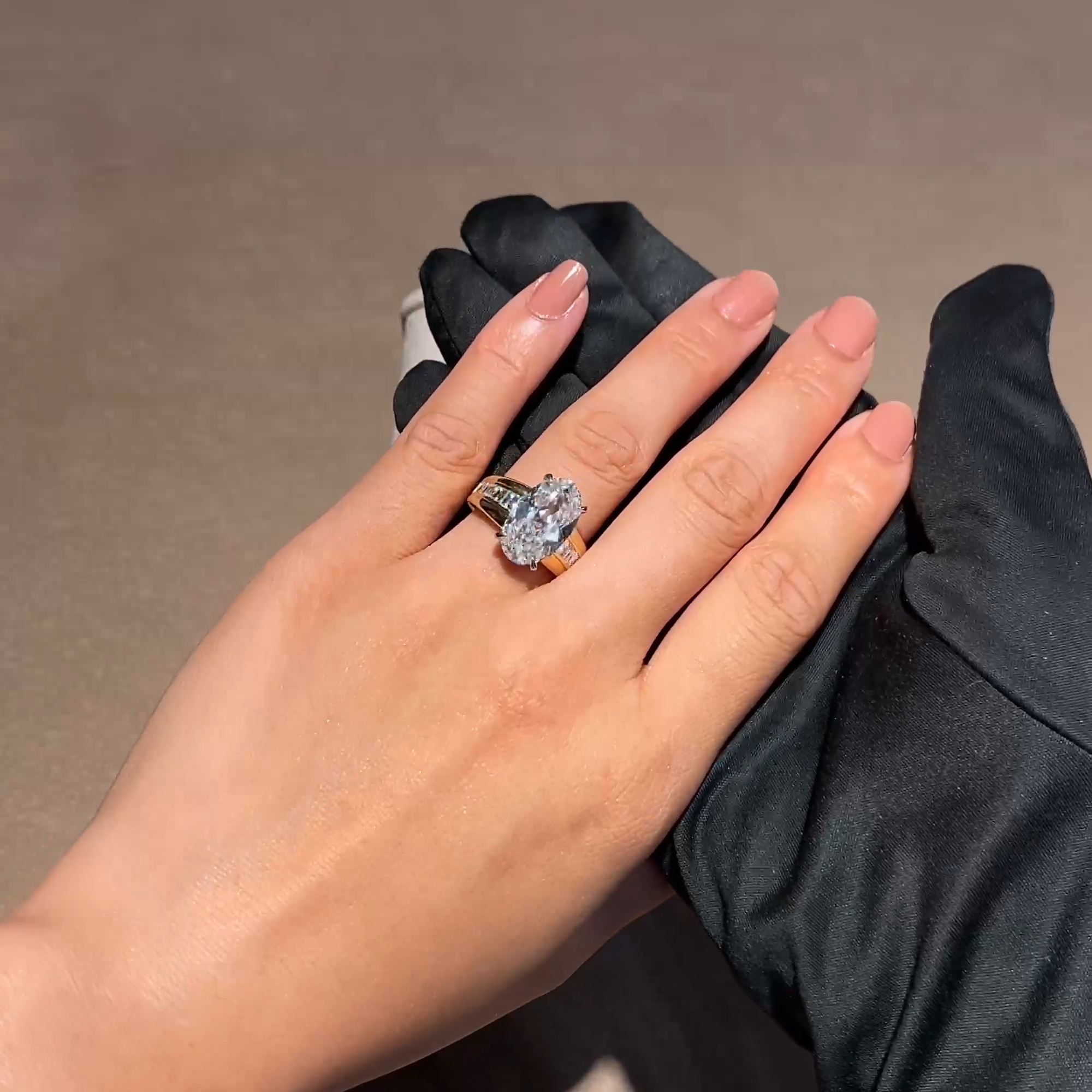 Masterpiece Manhattan Oval Cut 5.36ct Type IIA Diamond Ring in 18ct Yellow Gold and Platinum