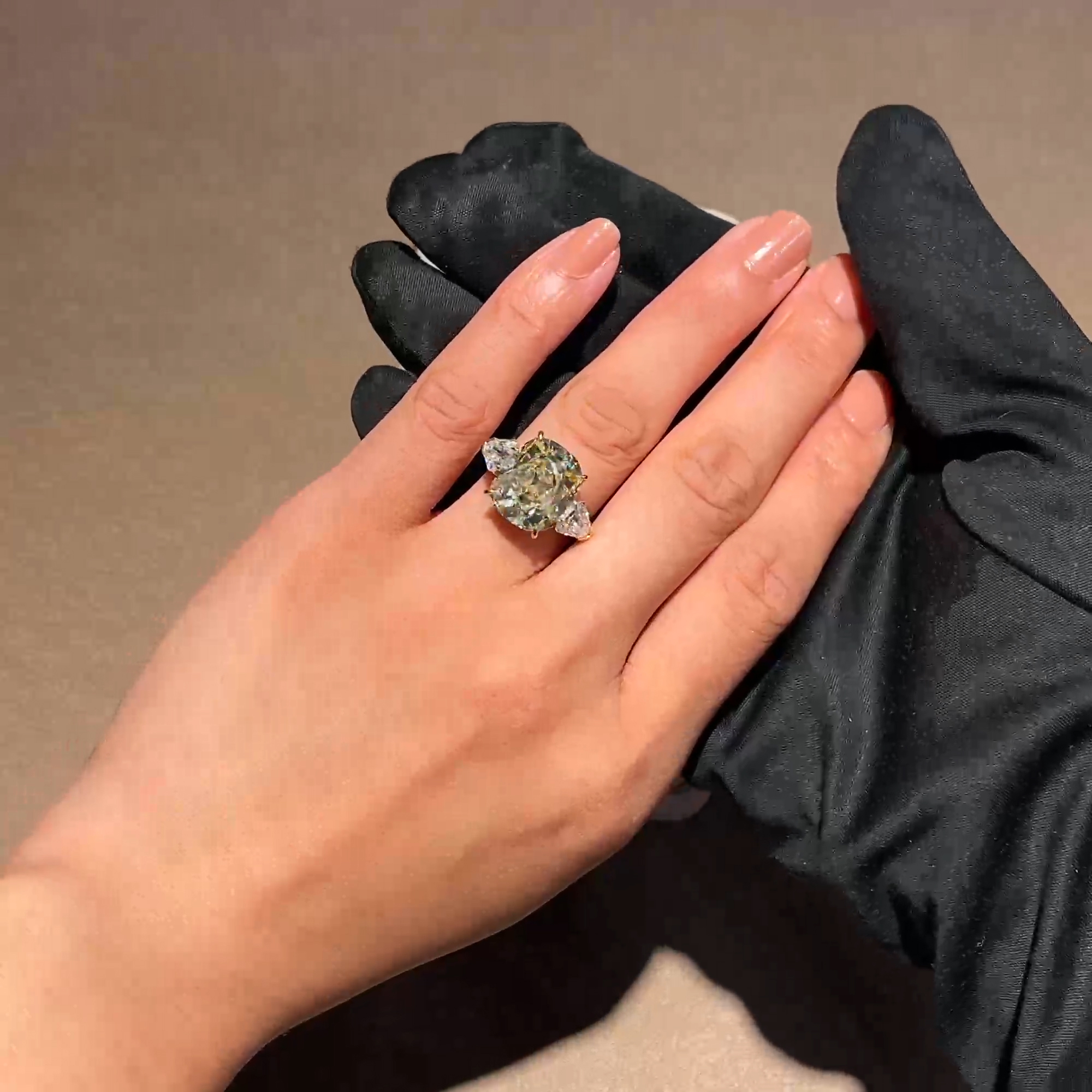 Masterpiece Cushion Cut 10.00ct Fancy Yellow Diamond Ring in 18ct Yellow Gold and Platinum