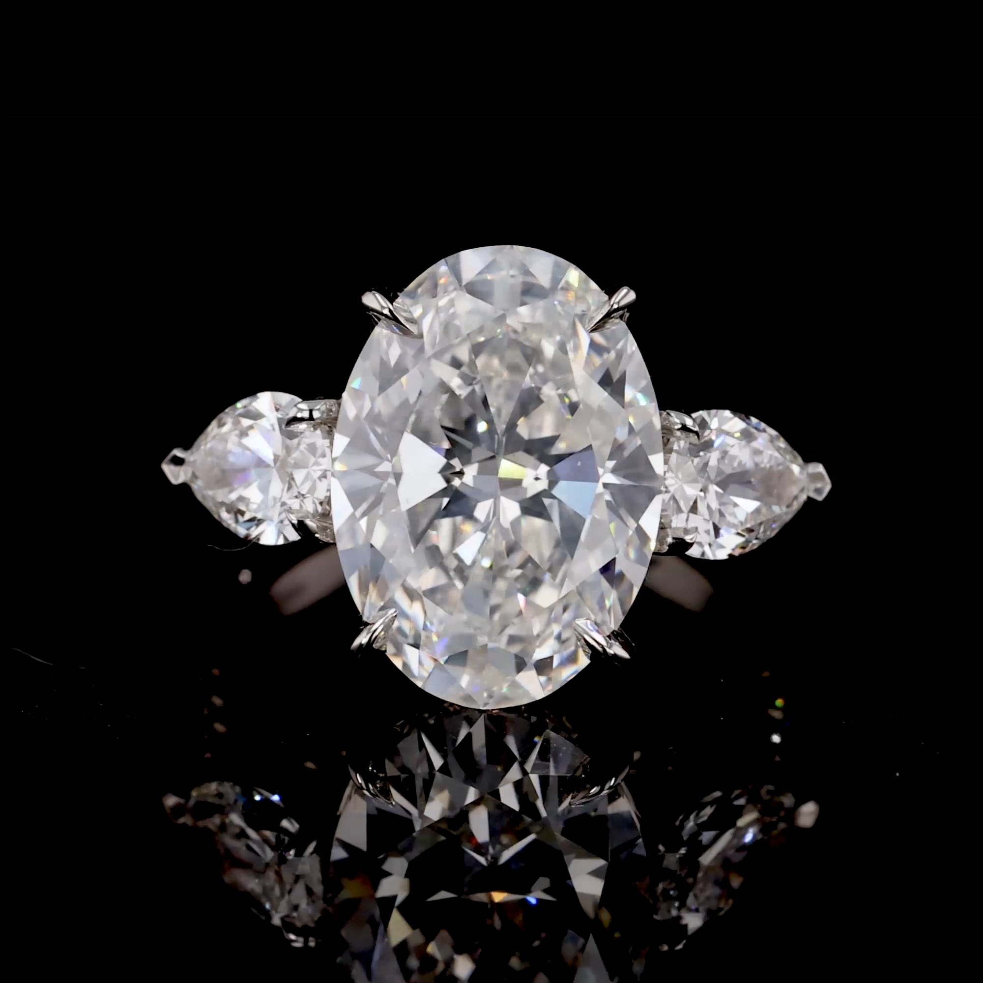 Masterpiece Oval Cut 7.02ct Diamond Ring in Platinum
