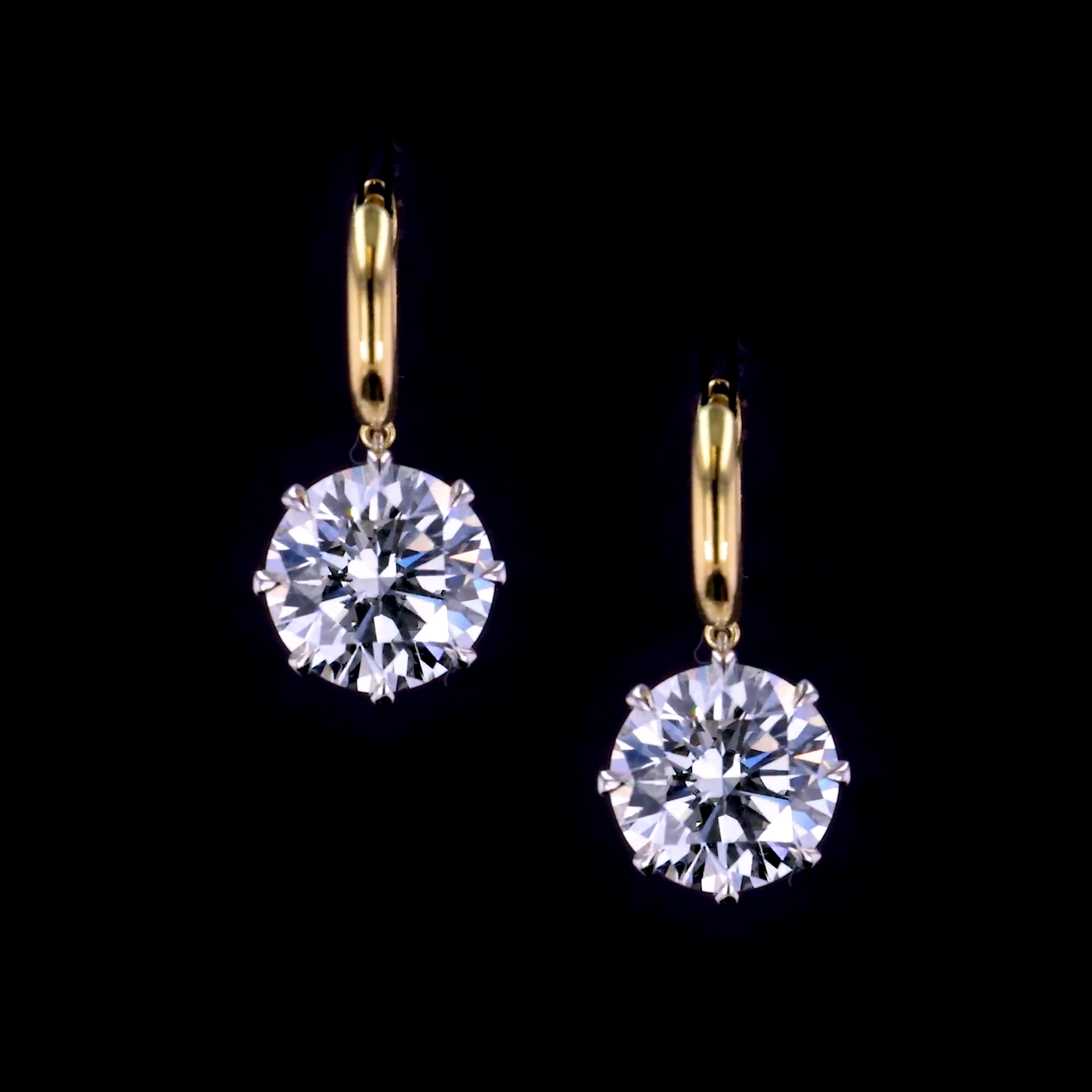 Masterpiece Legacy Brilliant Cut 8.35ct Diamond Earrings in Platinum