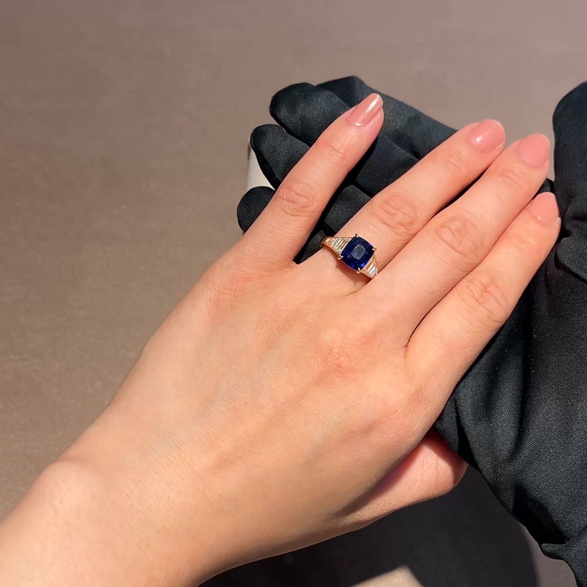 Masterpiece 3.06ct Madagascan Sapphire and Diamond Ring in 18ct Yellow Gold